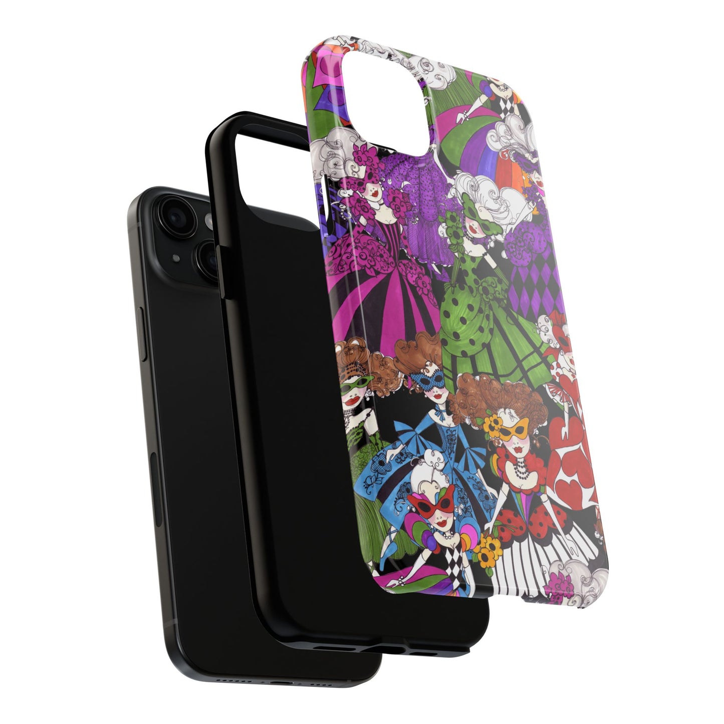 Crowded Dance Floor Black Phone Case