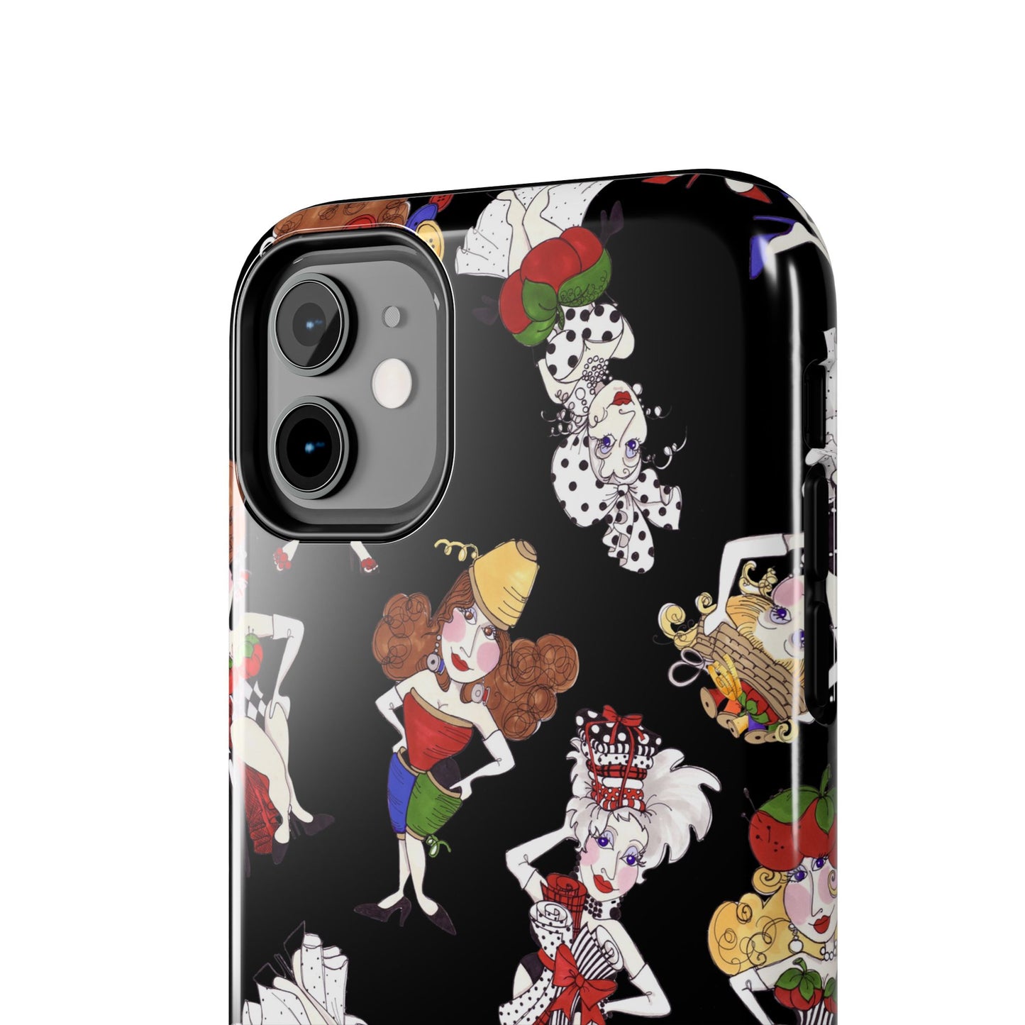 Sew Tossed Black Phone Case