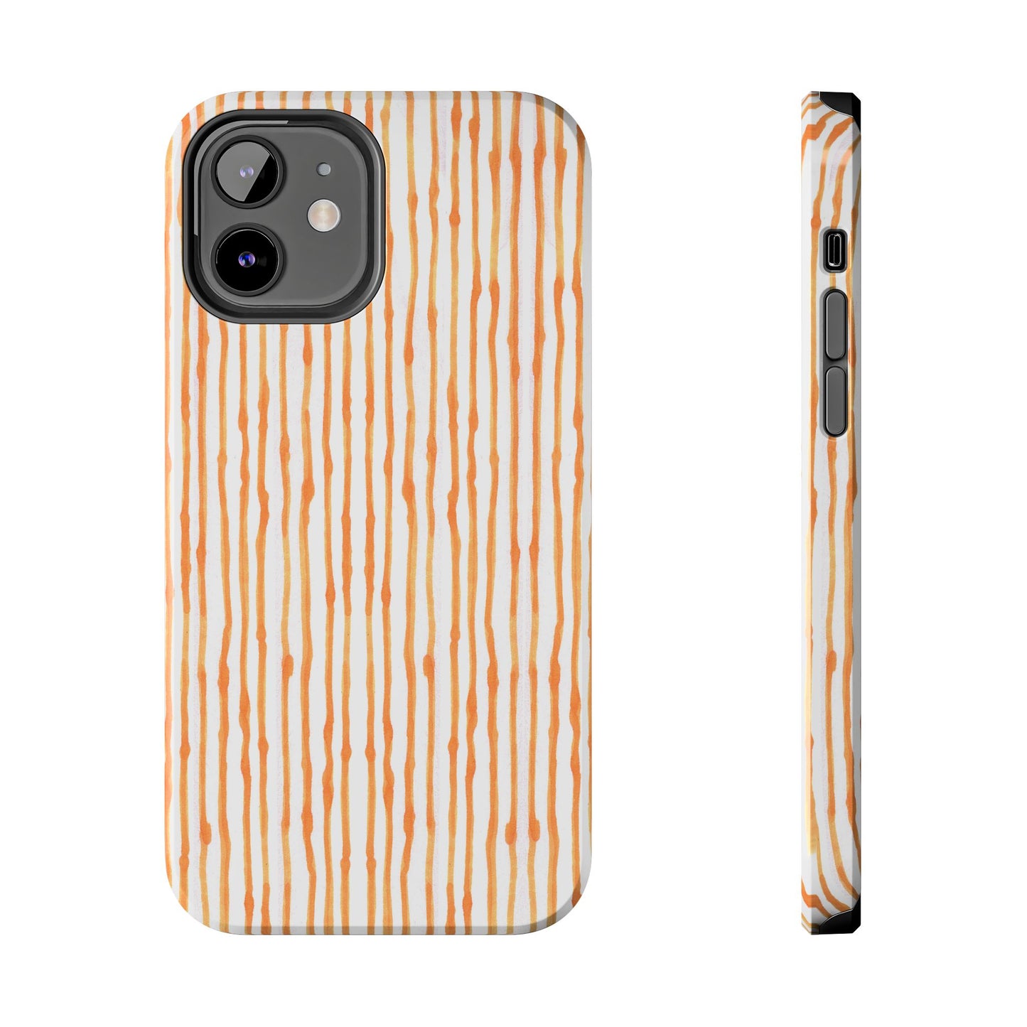 Faux Seersucker White / Melon Phone Case