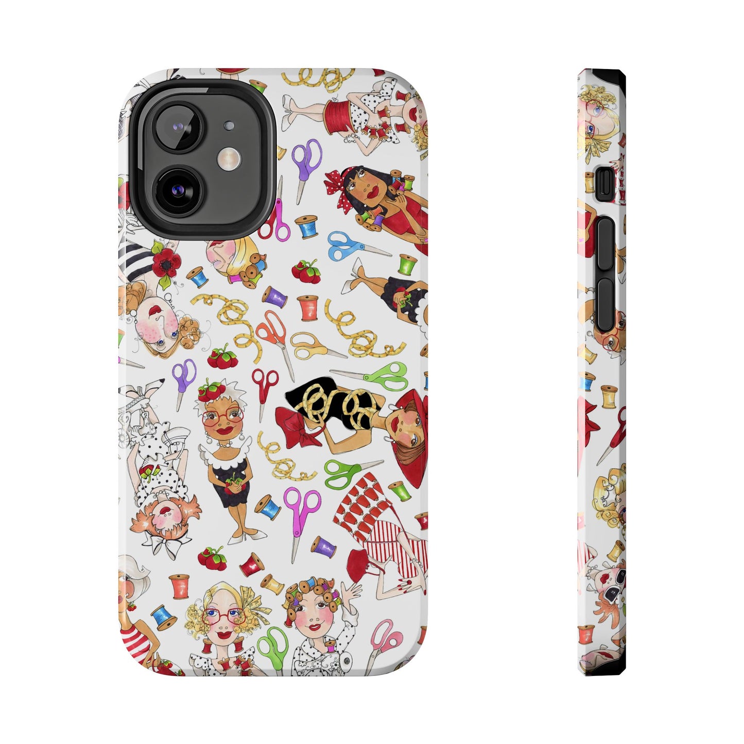 Sew Tossed White Phone Case