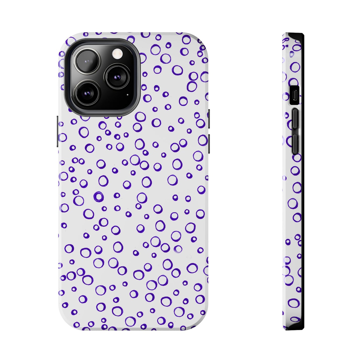 Blue See Through Dots Phone Case
