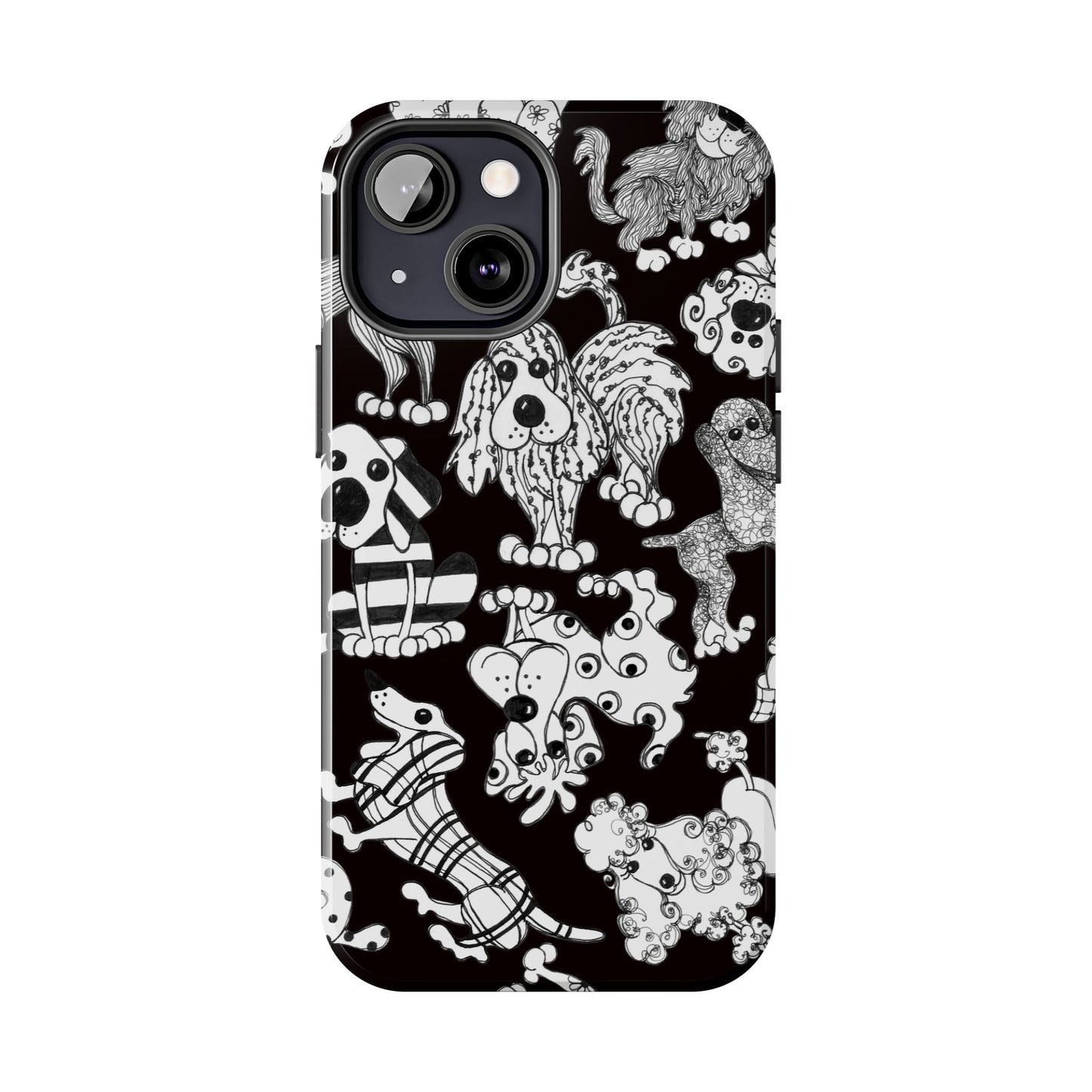 Dear Doggies Black Phone Case