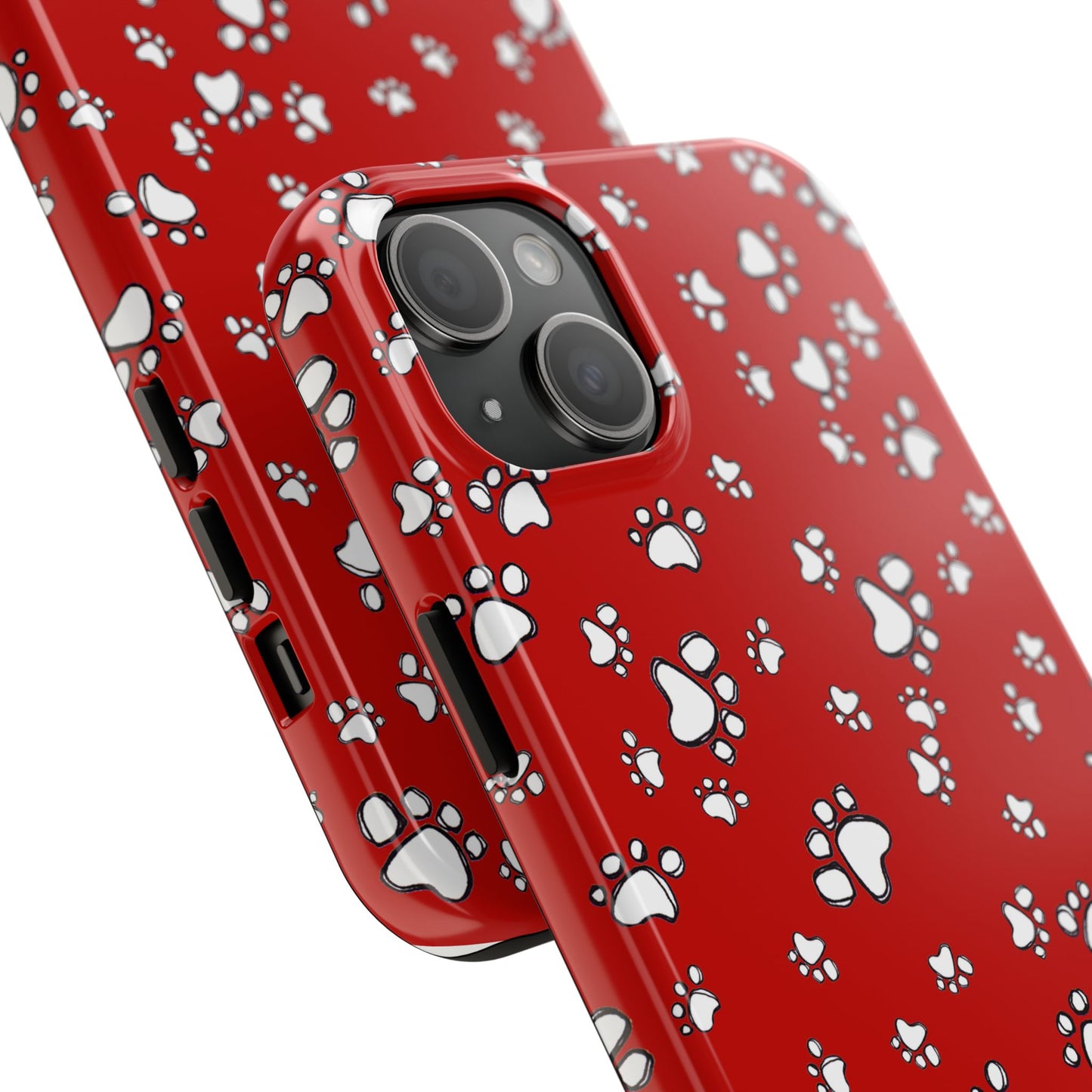 Paw Flakes Red Phone Case