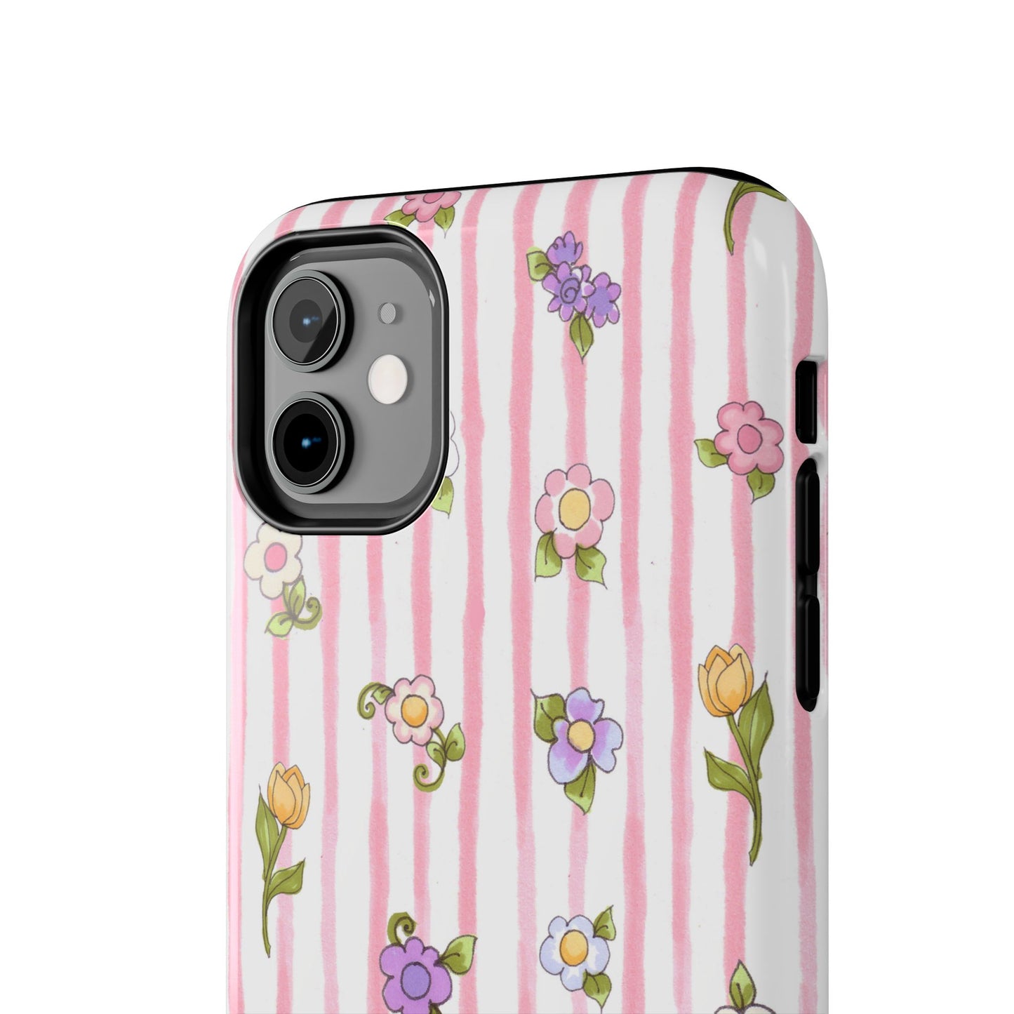 Pretty Posie Stripe Phone Case