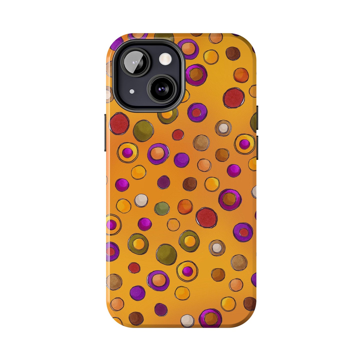 Double Dot Yellow Phone Case