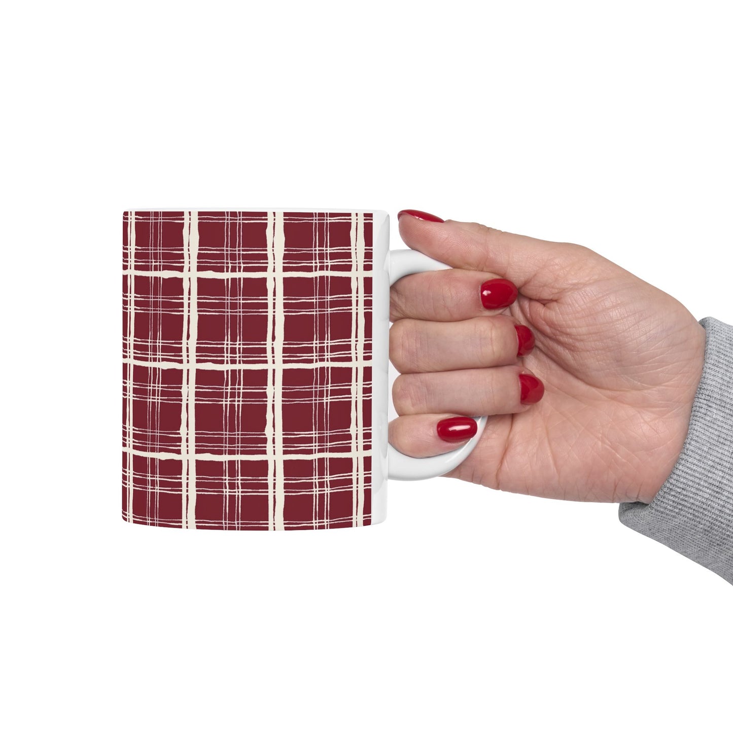 Red Plaid Cup