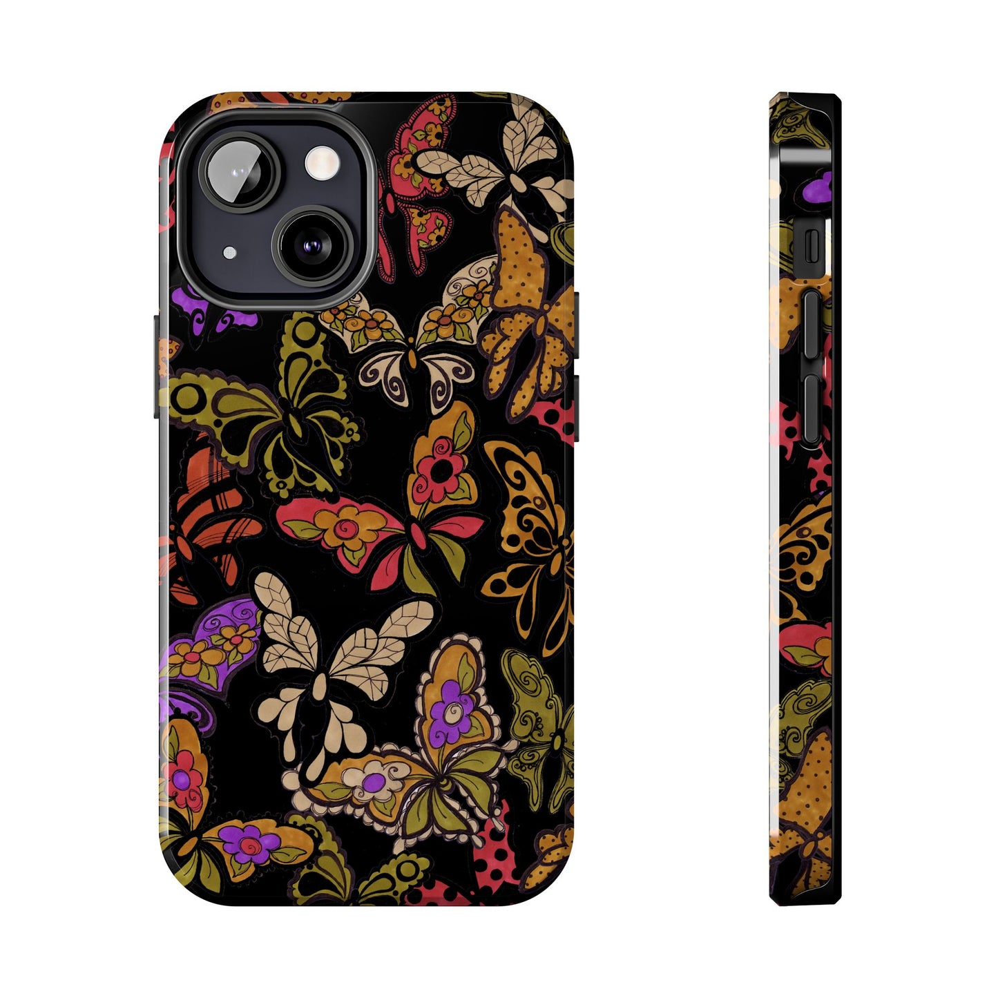 Flighty Black Phone Case