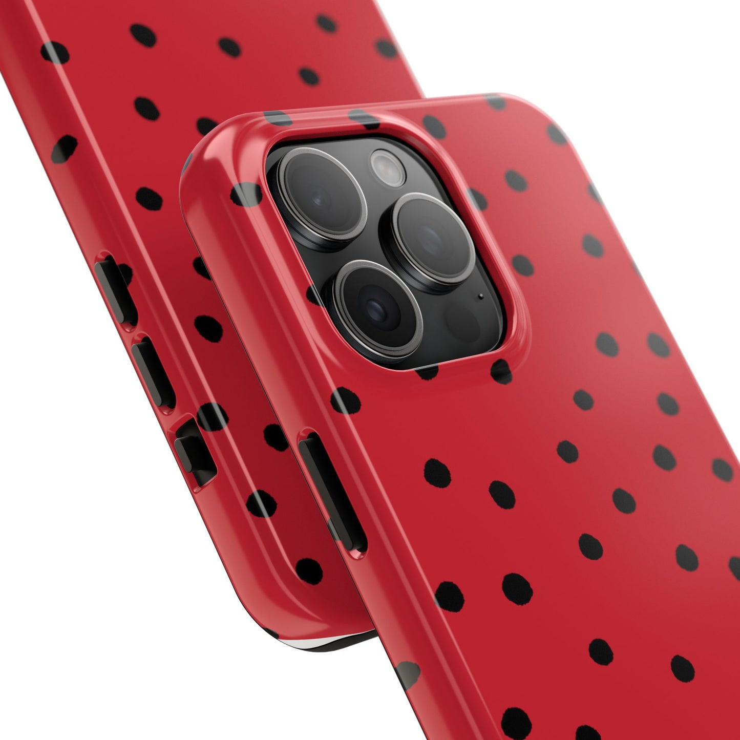 Dinky Dots Red / Black Phone Case