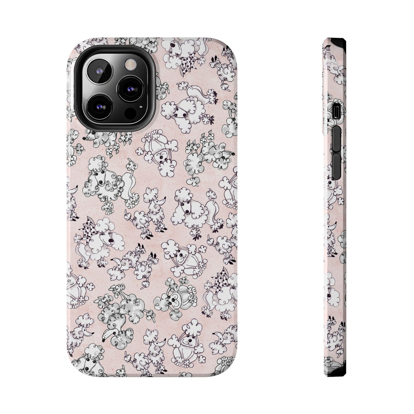 Paris Poodles Pink Phone Case