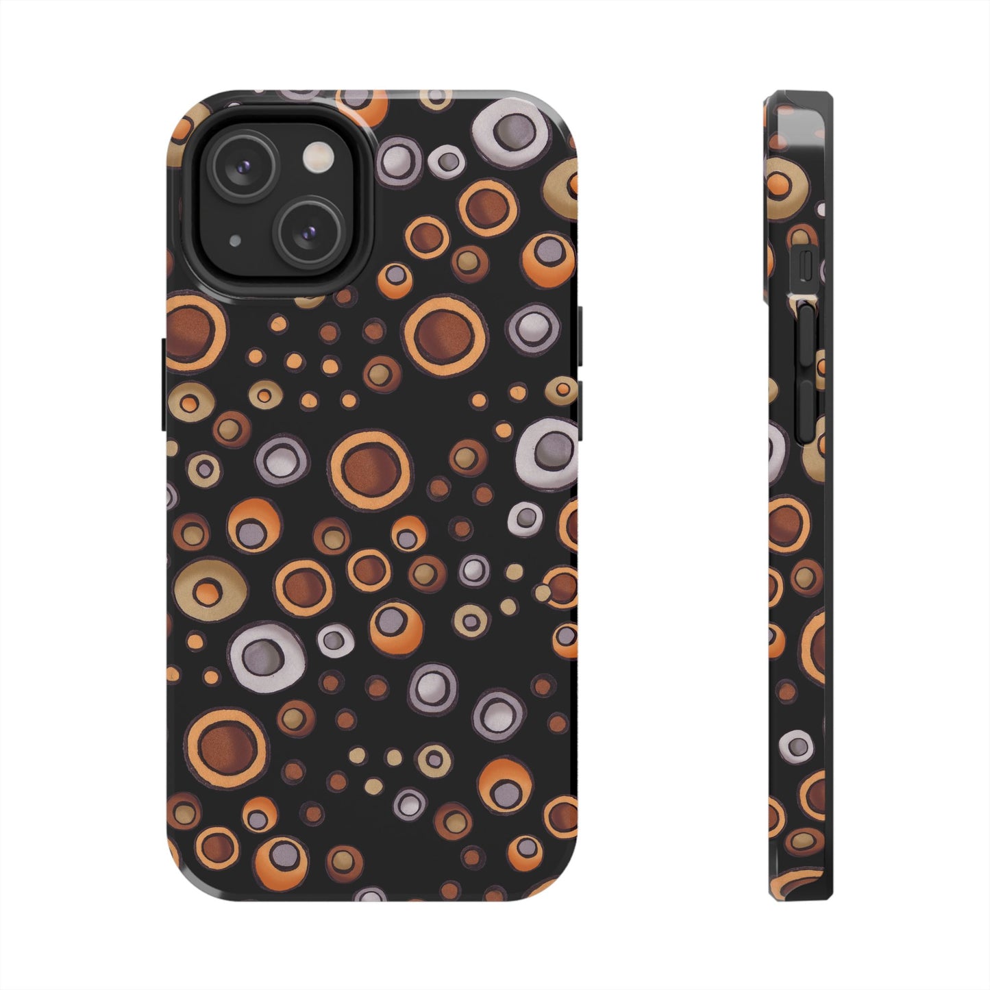 Doggy Dots Black Phone Case