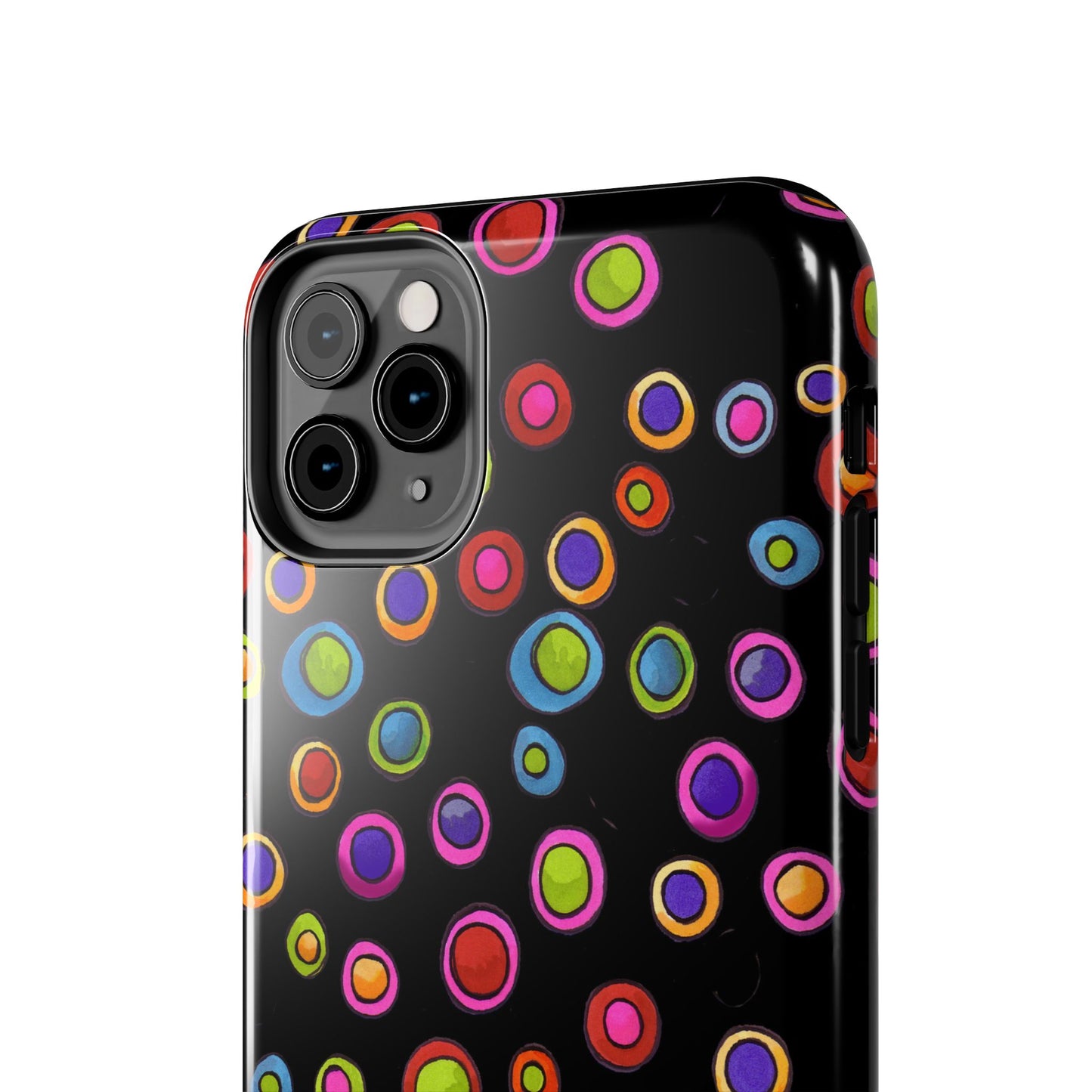 Dopey Dots Black Phone Case