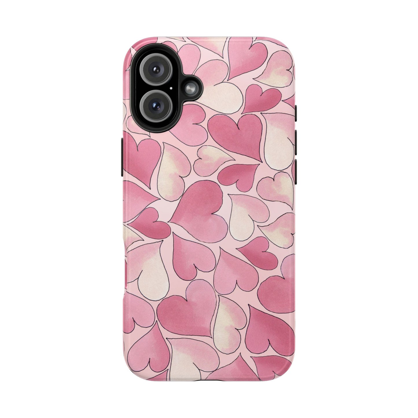 Hearts Pink Sky Phone Case