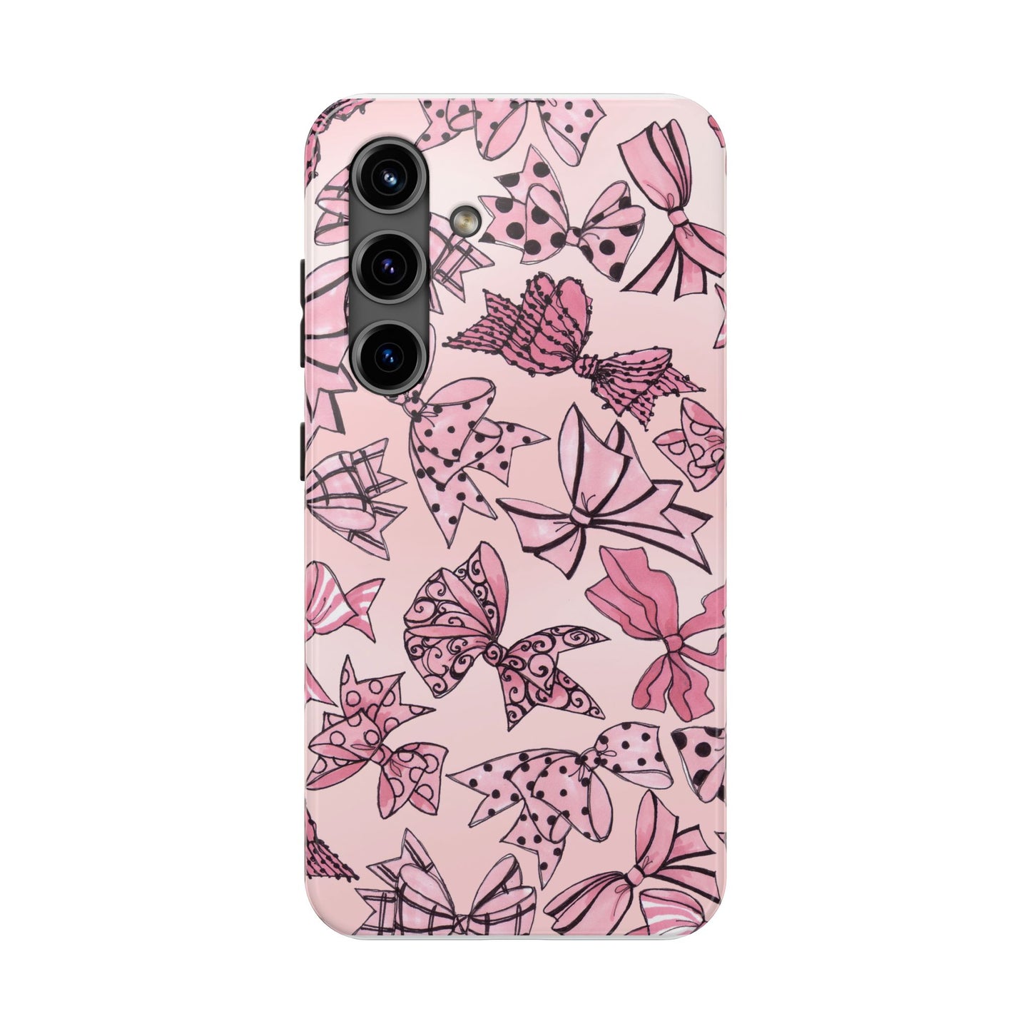 Blushing Bows Pink Sky Phone Case