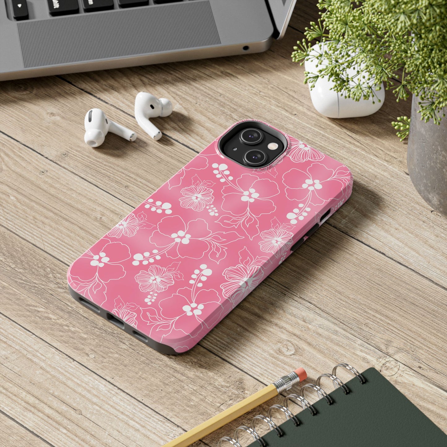 Lacey Hibiscus Pink Phone Case