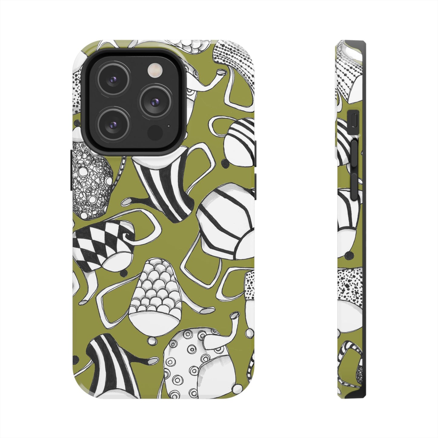 Coffee, Tea Anyone? Green Phone Case