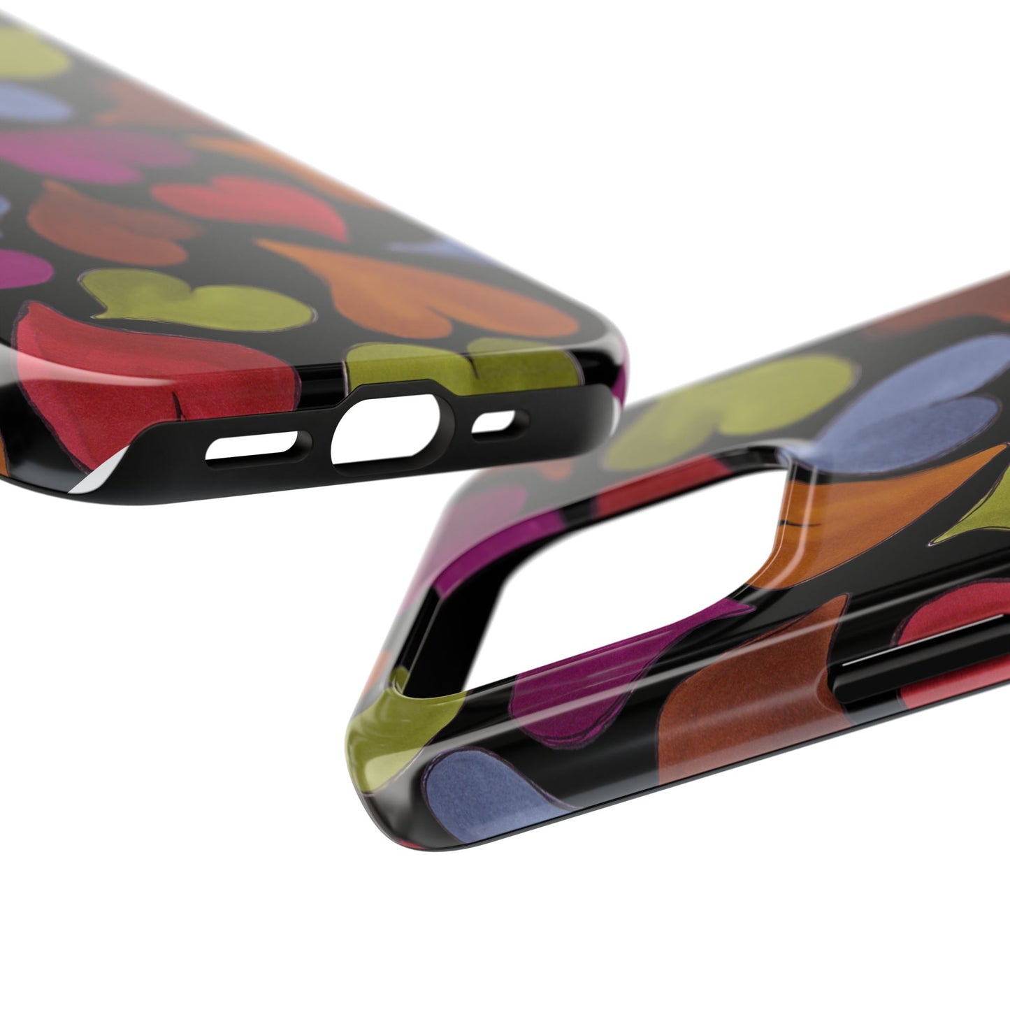 Big Hearted Black Phone Case