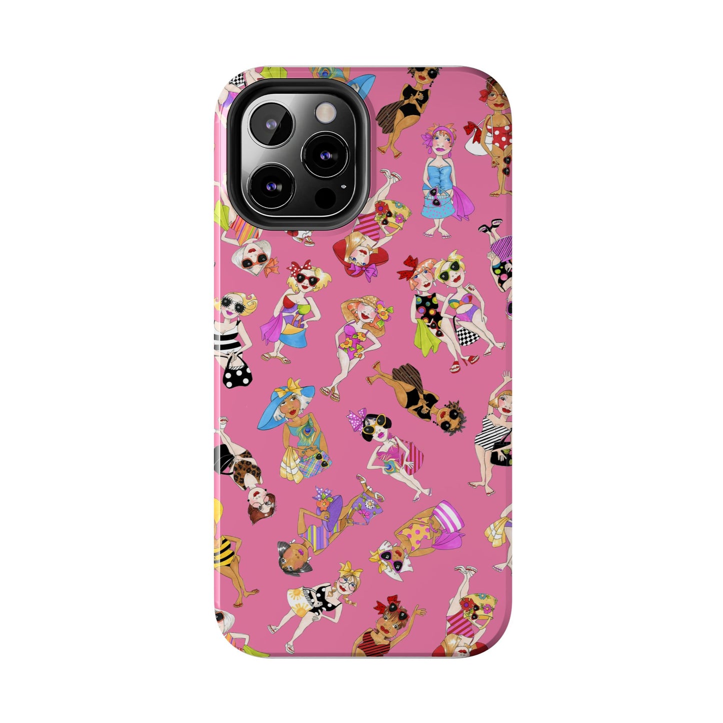 Tossed Beauties Pink Phone Case
