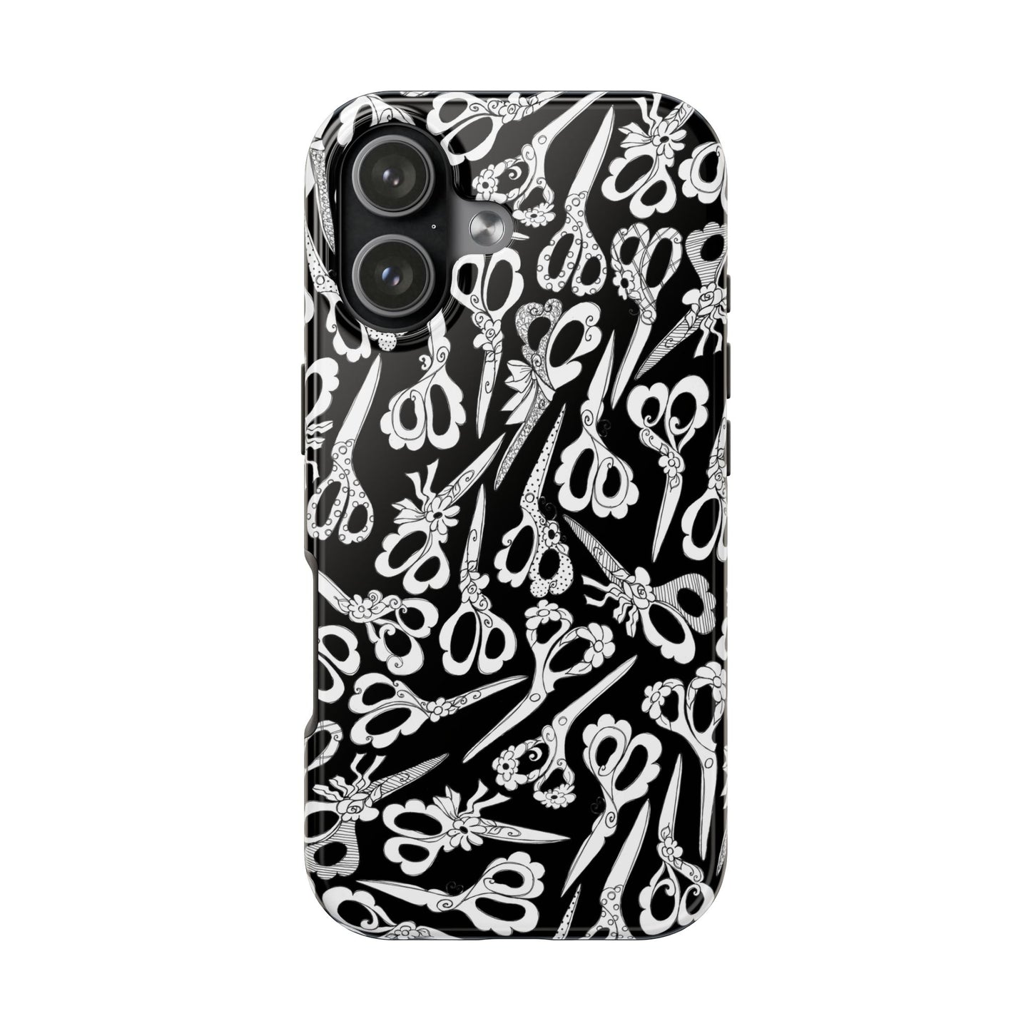 Scissor Blizzard Black Phone Case