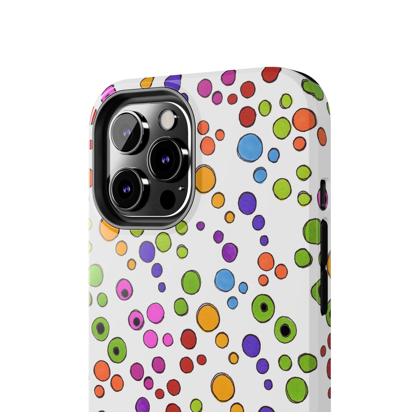 Dog Dots White / Multi Phone Case