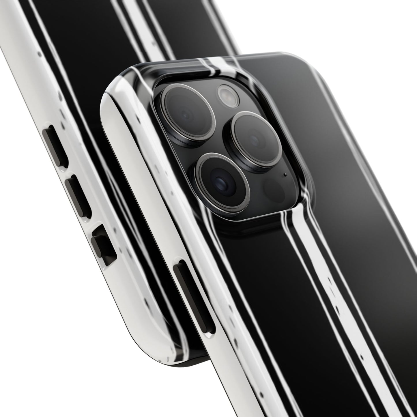 Black / White Stripe Phone Case