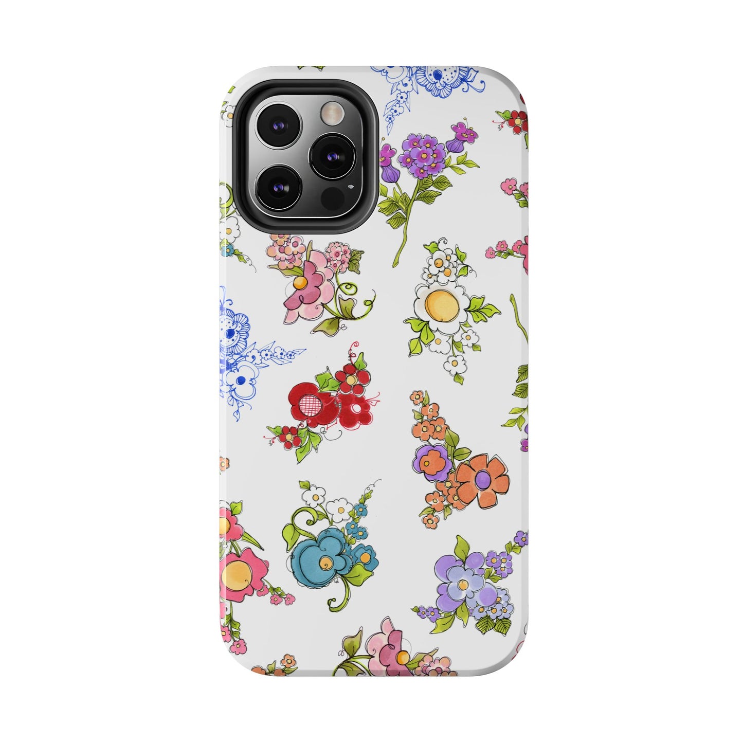 Mixed Bouquets White Phone Case
