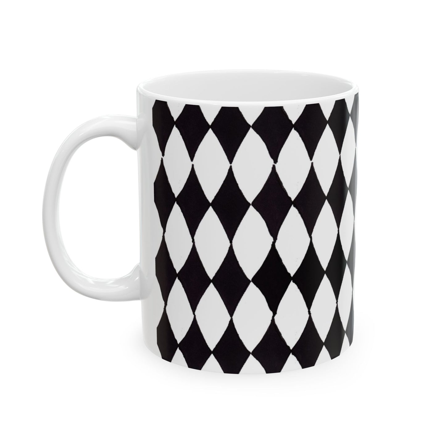 Diamond White / Black Cup