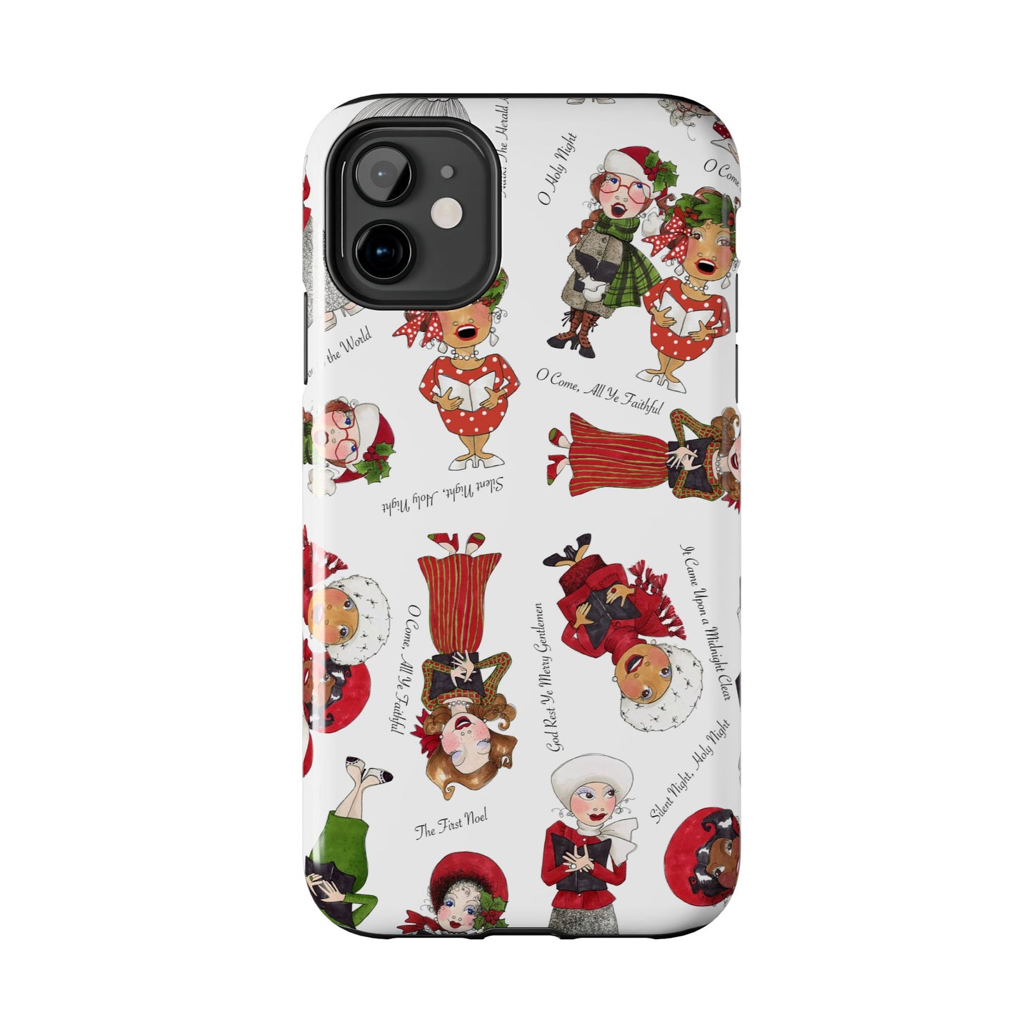 Tossed Carolers Phone Case