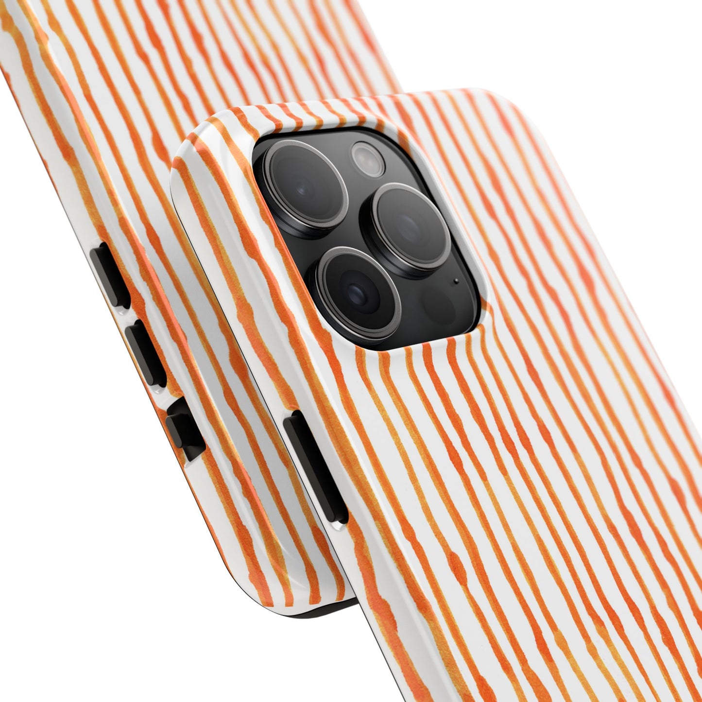 Faux Seersucker Orange / White Phone Case