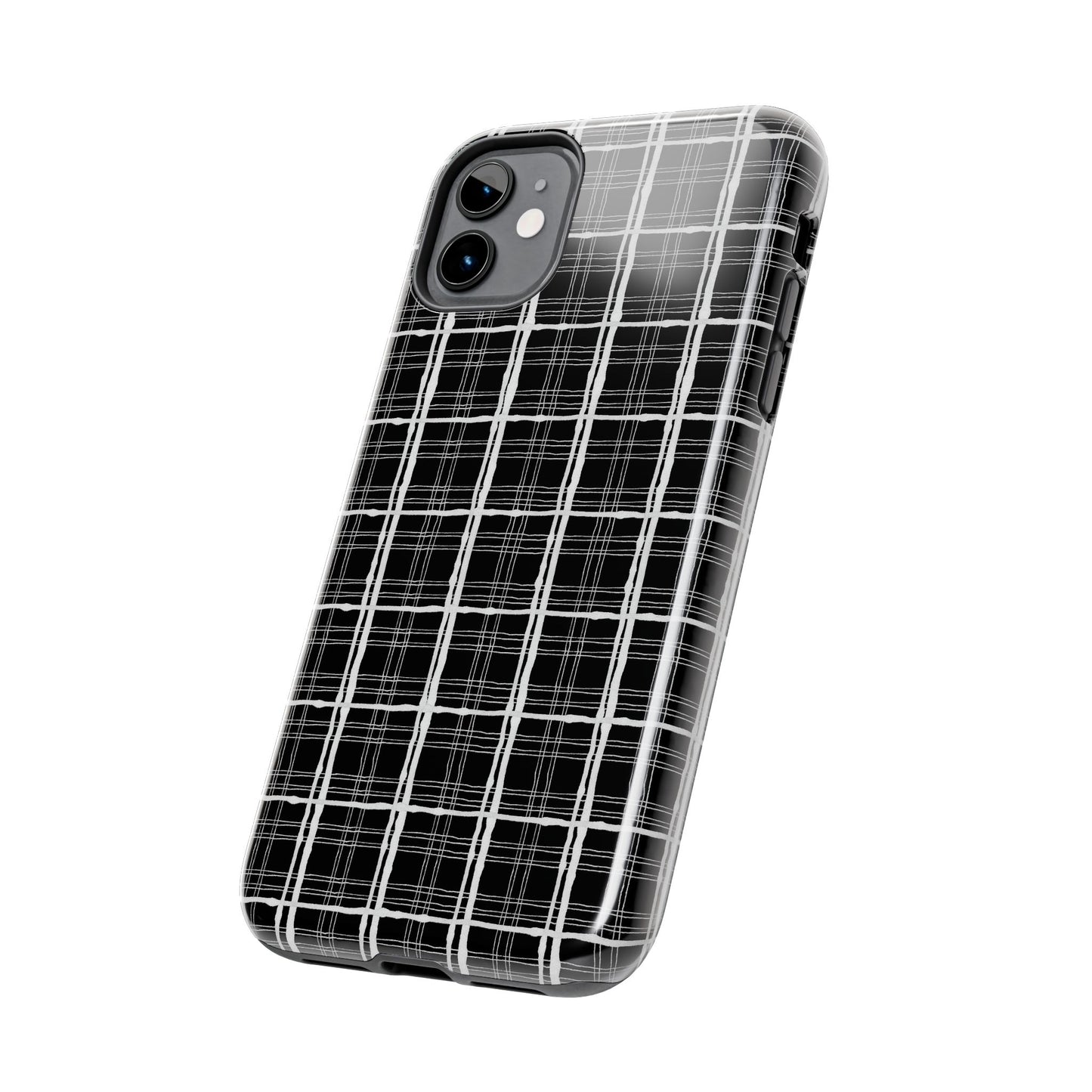 Sophistiplaid Black / White Phone Case