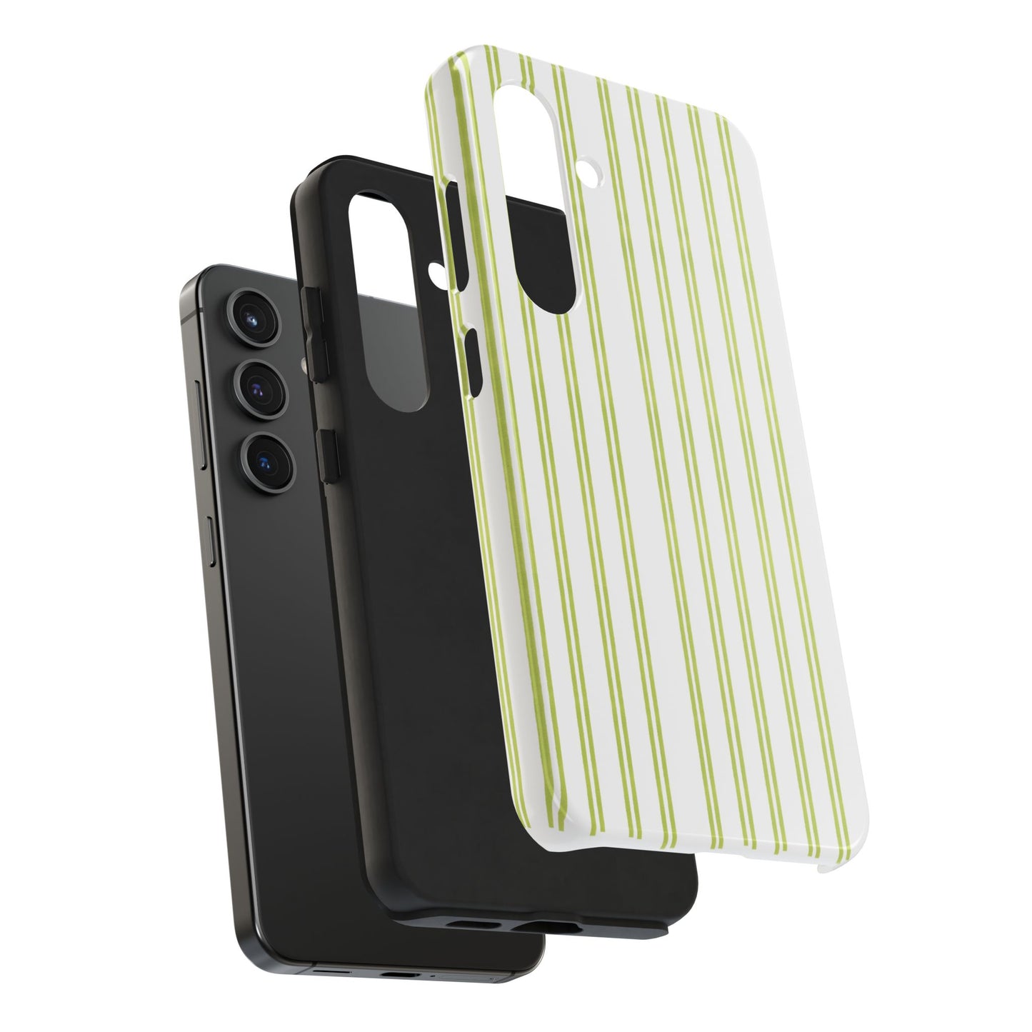 Green Double Stripe Phone Case