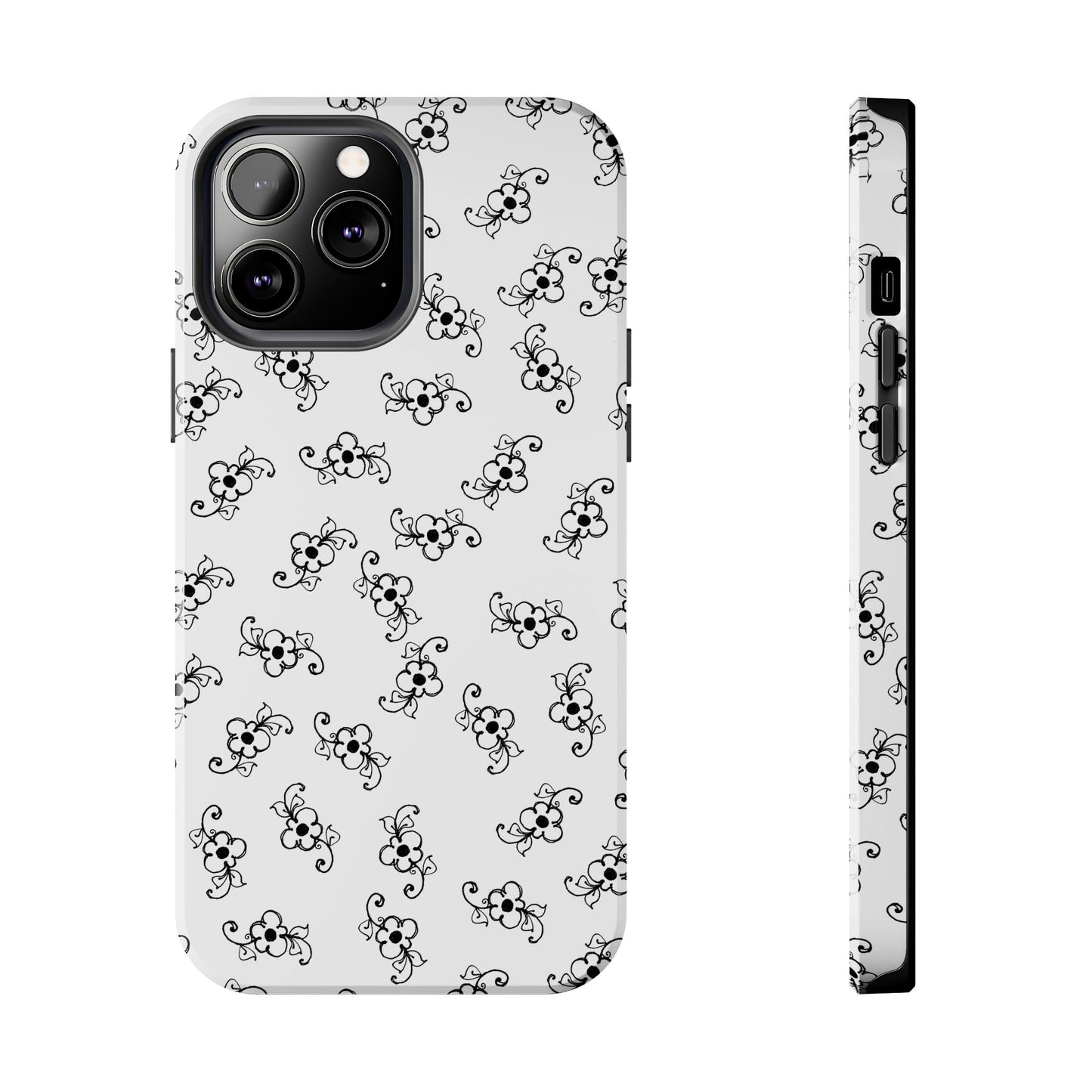 Favorite Daisies White / Black Phone Case