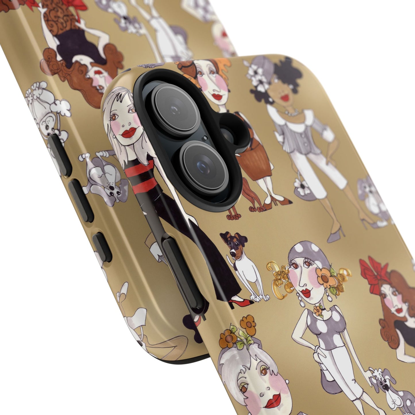 Dog Ladies Tan Phone Case