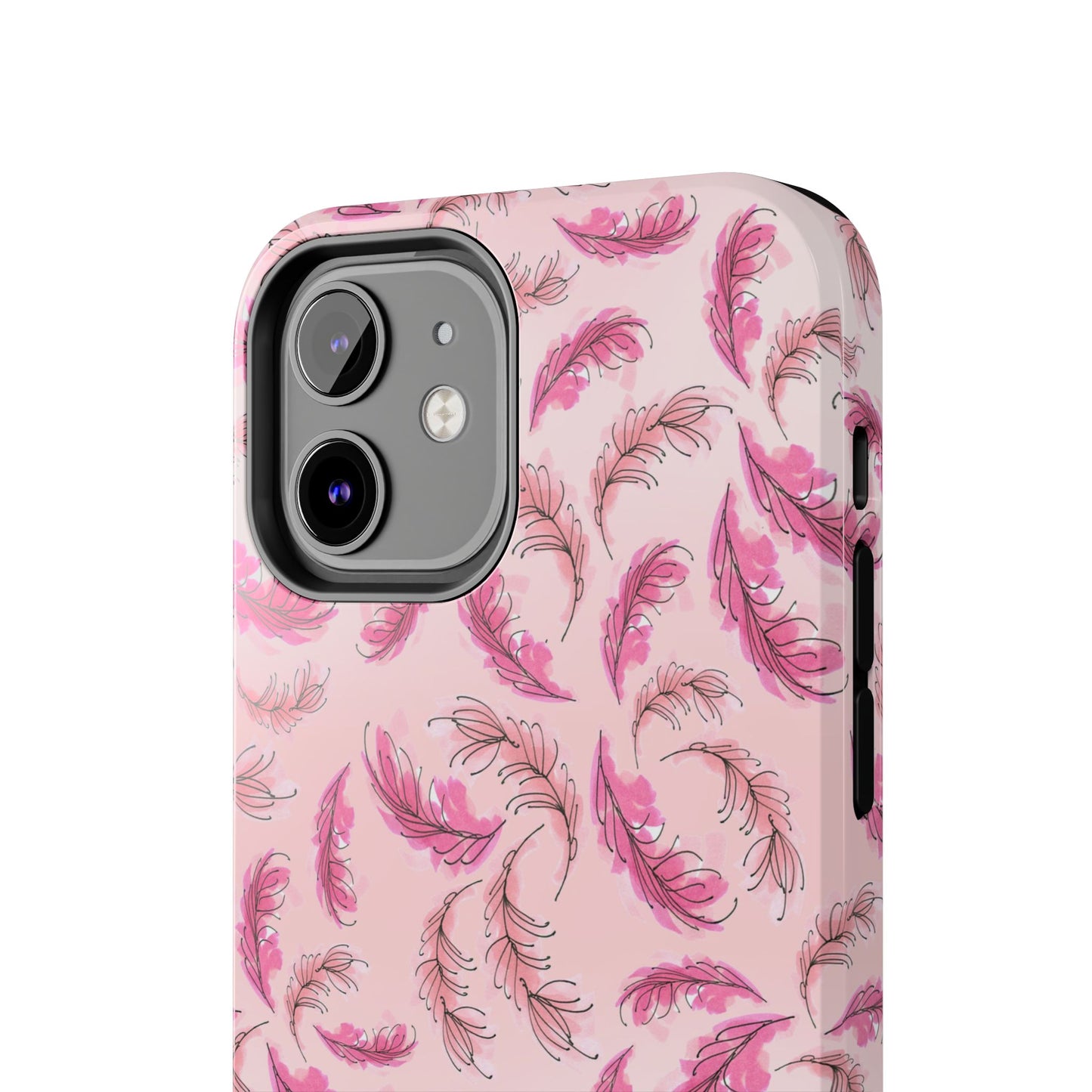 Flam Feathers Pink Phone Case