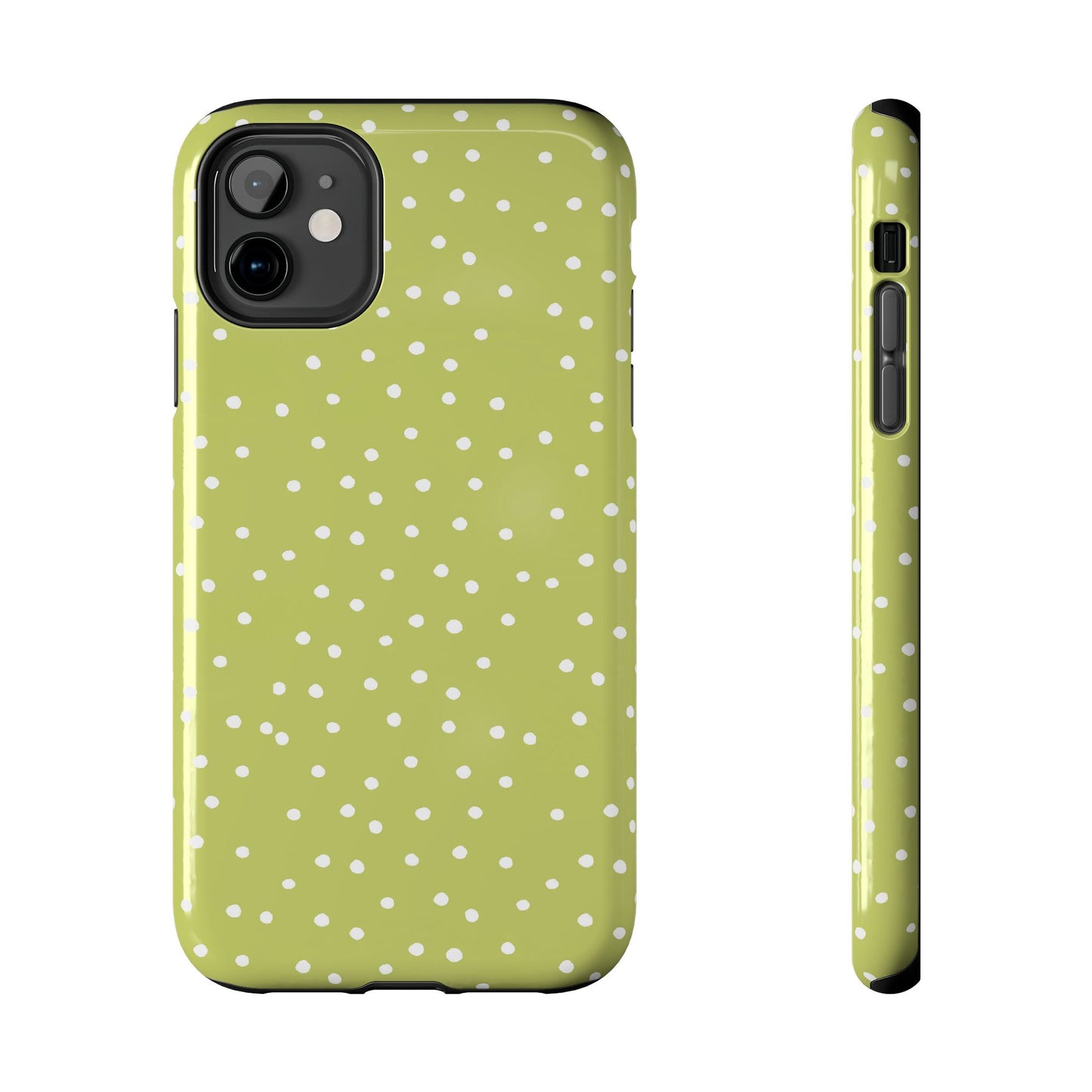 Dinky Dots Green / White Phone Case