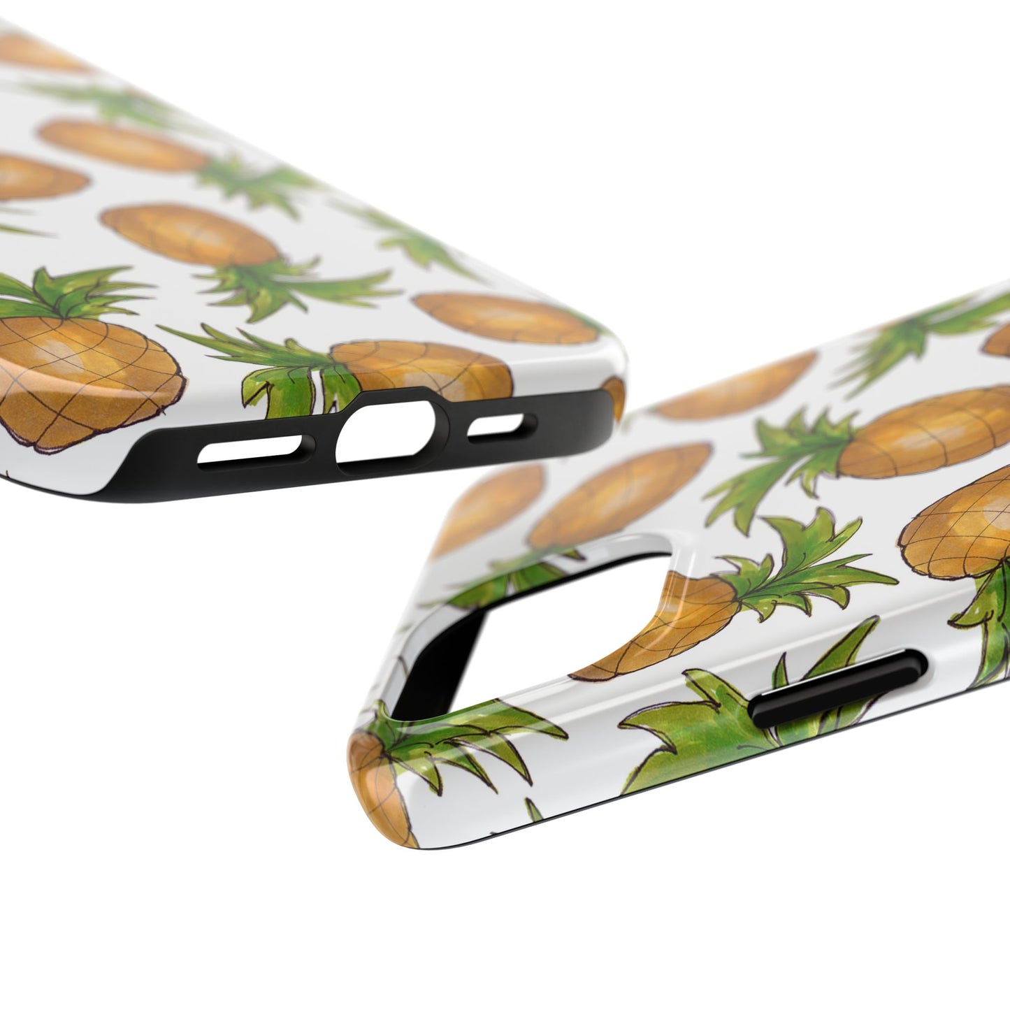 Pineapple Toss White Phone Case