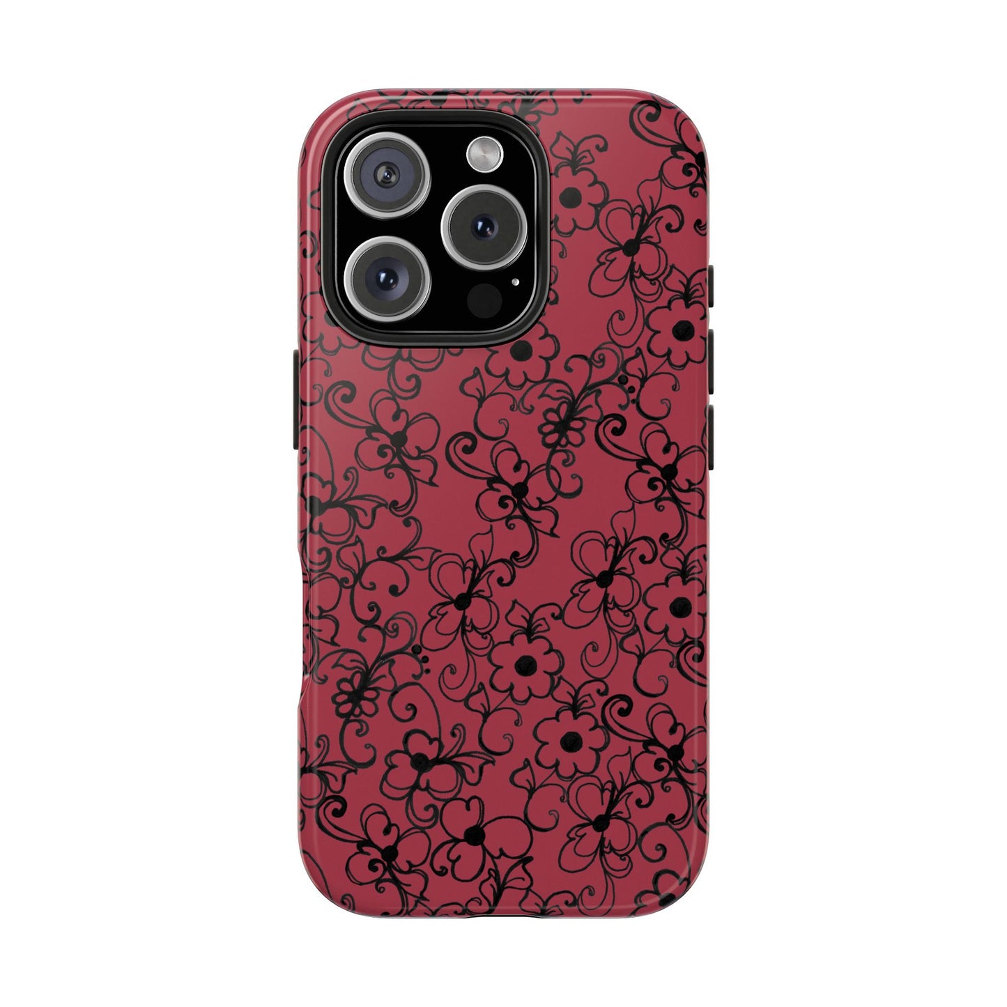 Daisy Jungle Red Phone Case