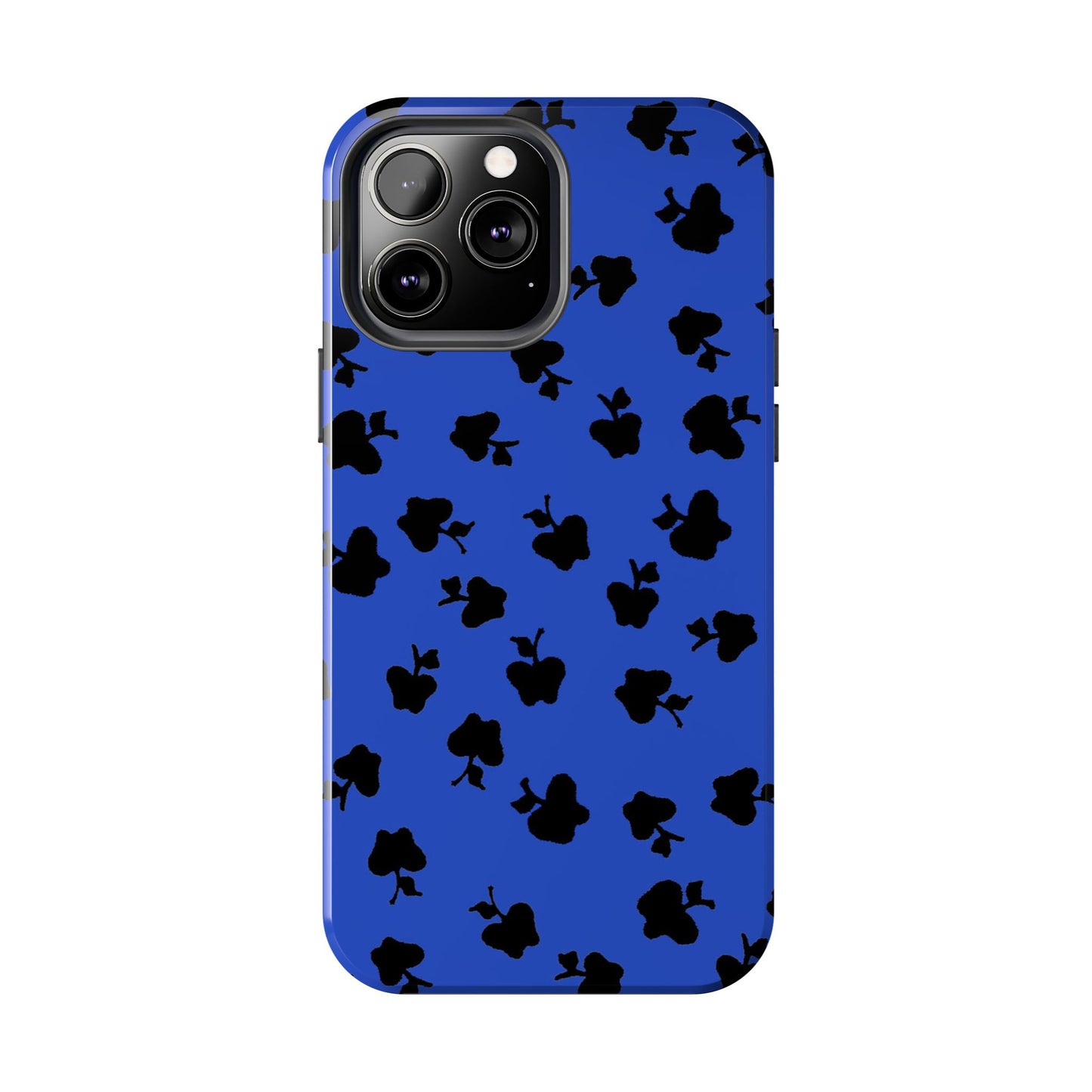 Happy Apples Blue / Black Phone Case