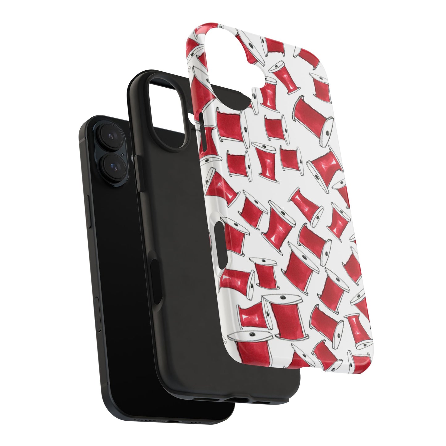Red Thread White Phone Case