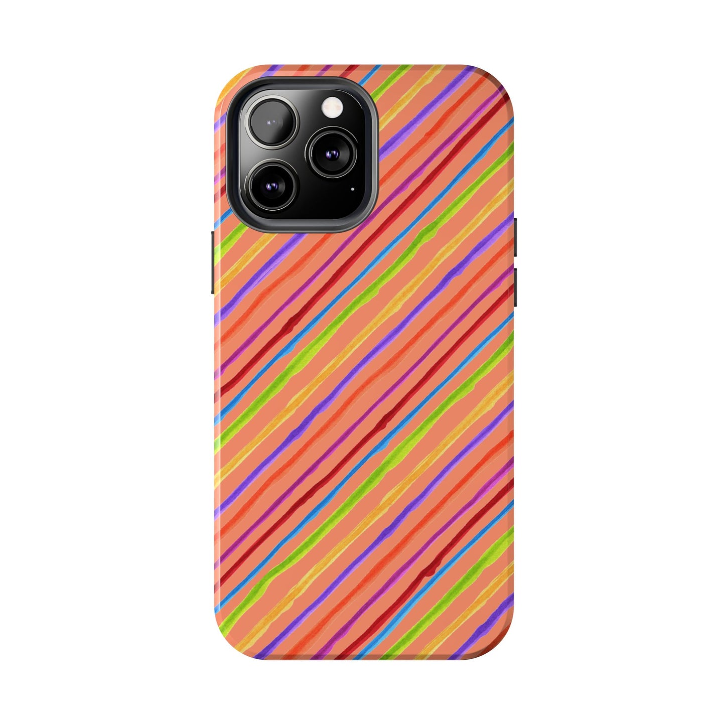 Calico Stripe Orange Phone Case