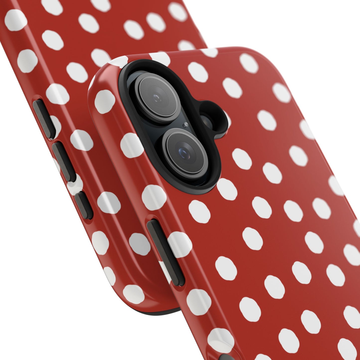 Jumbo Dots Red / White Phone Case