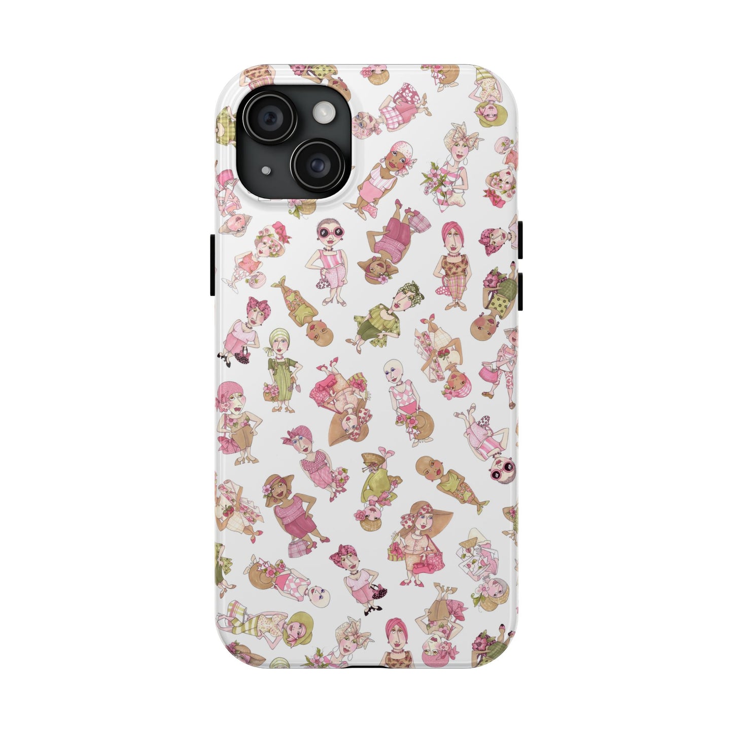 Tossed Ladies White Phone Case