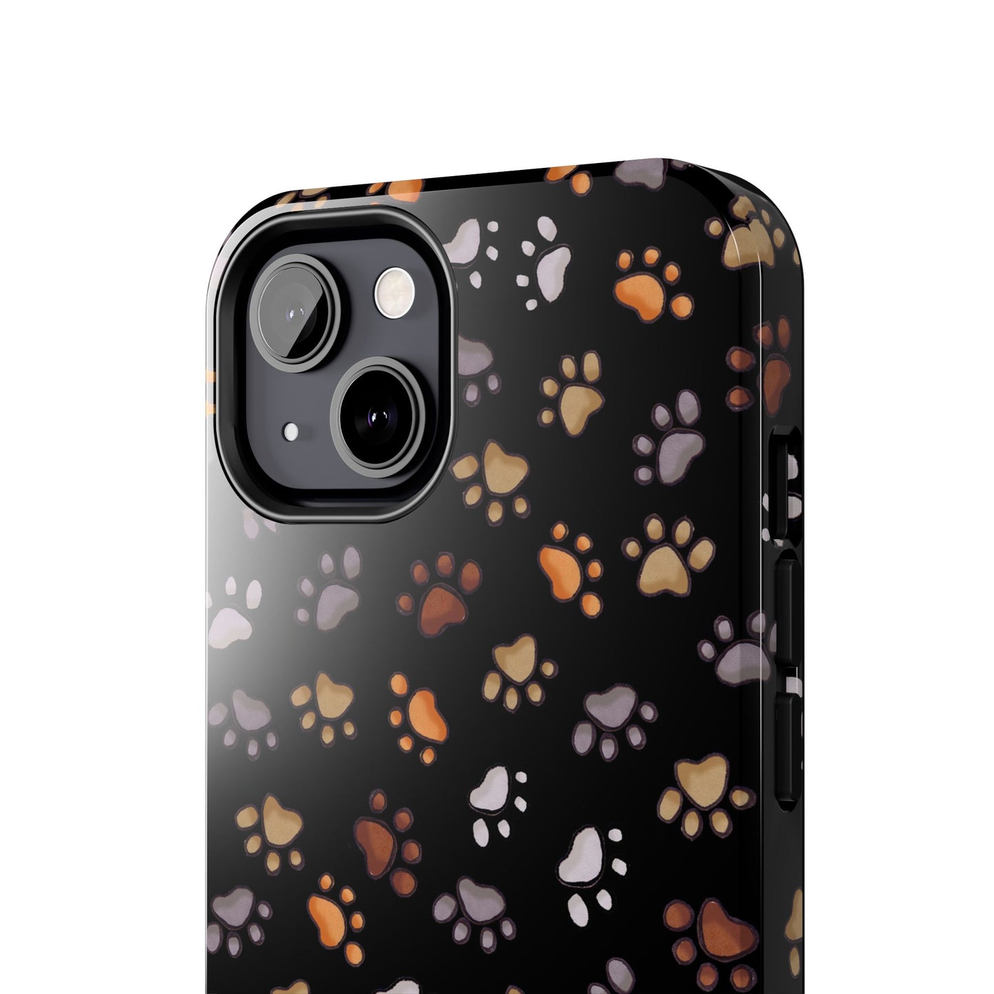Puppy Paws Black Phone Case
