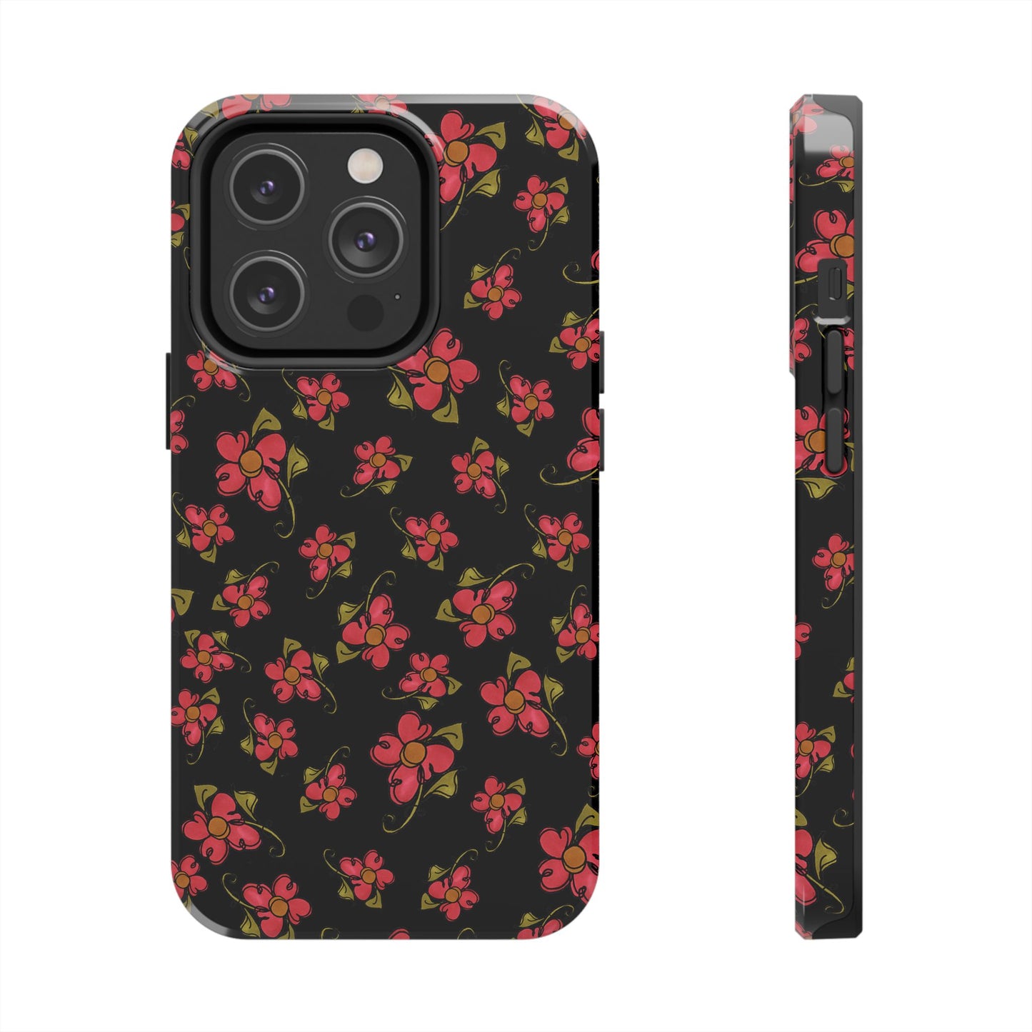 Daisy Caper Black Phone Case