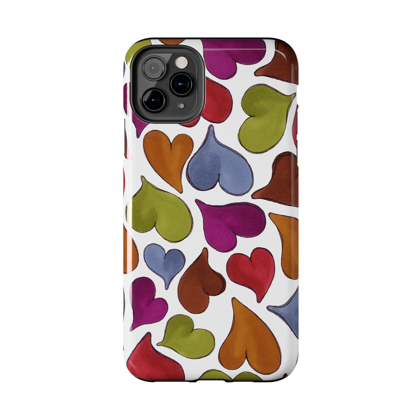 Big Hearted White Phone Case