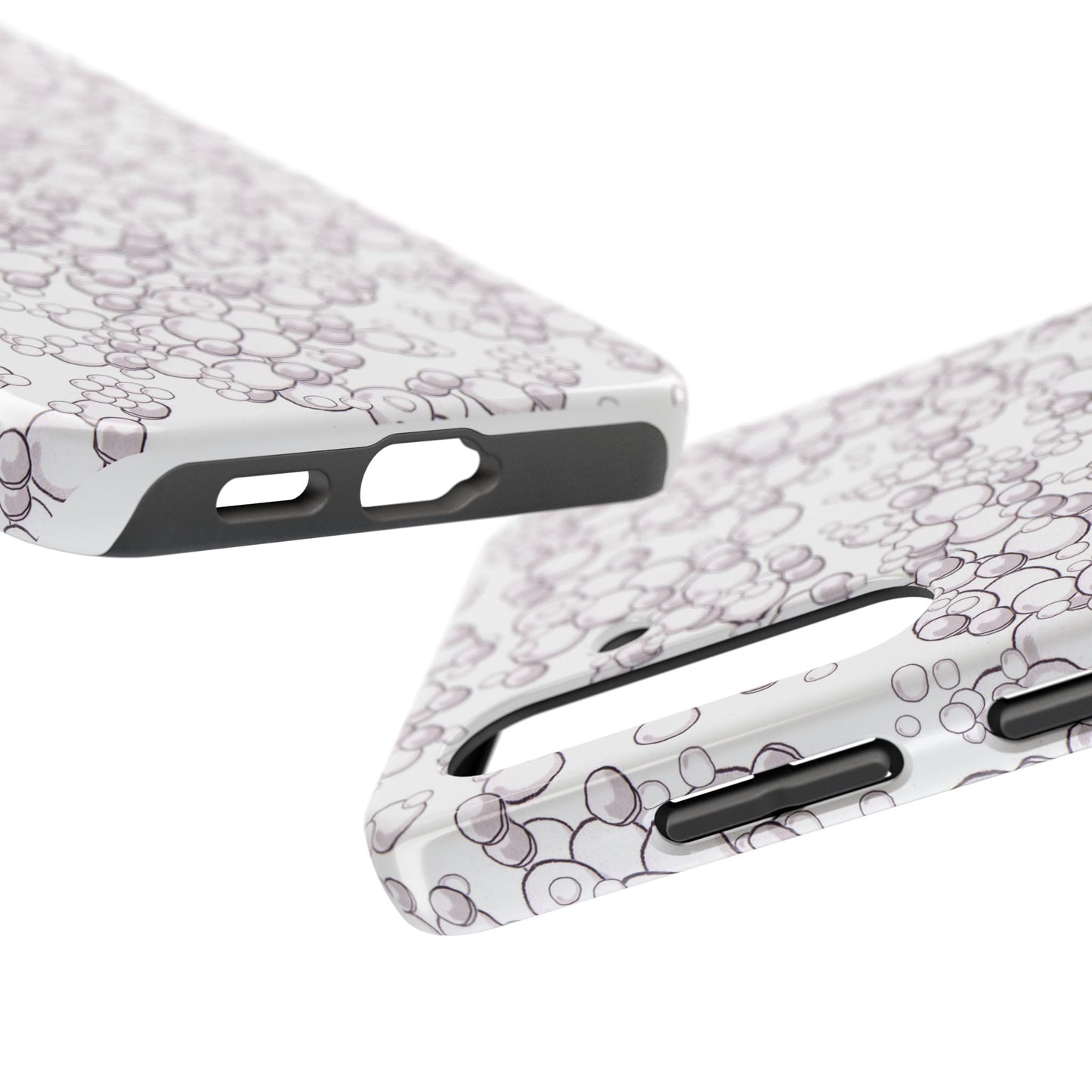 Bubble Dots White Phone Case