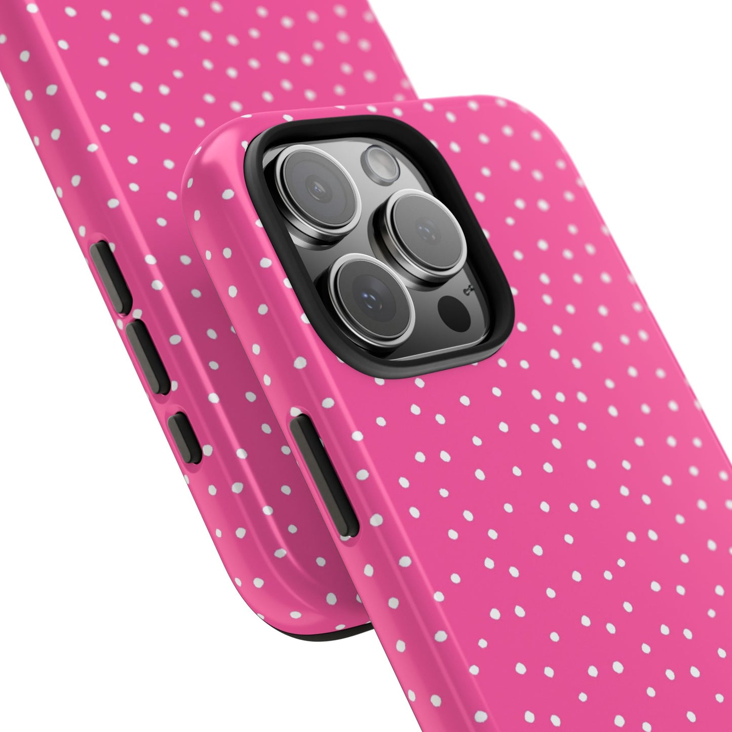 Dinky Dots Bright Pink / White Phone Case