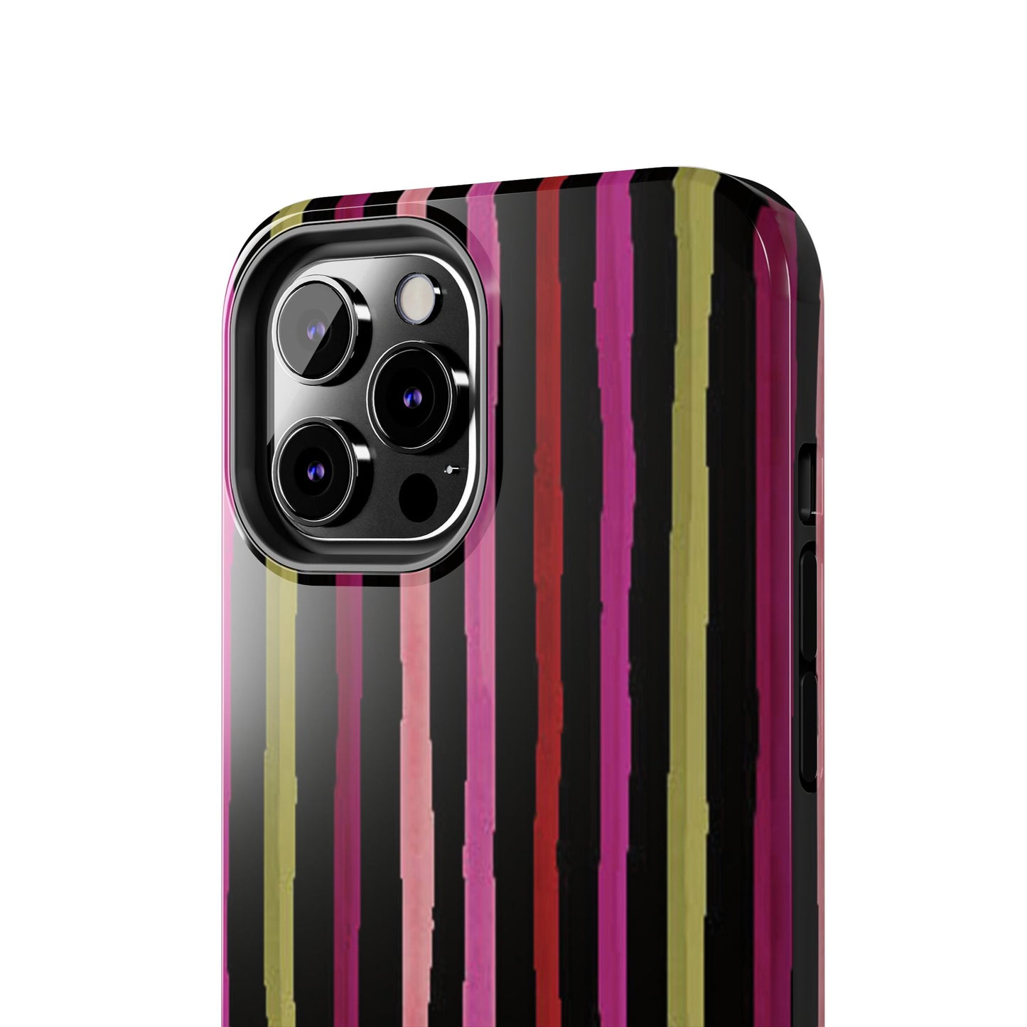 Garden Stripe Black Phone Case