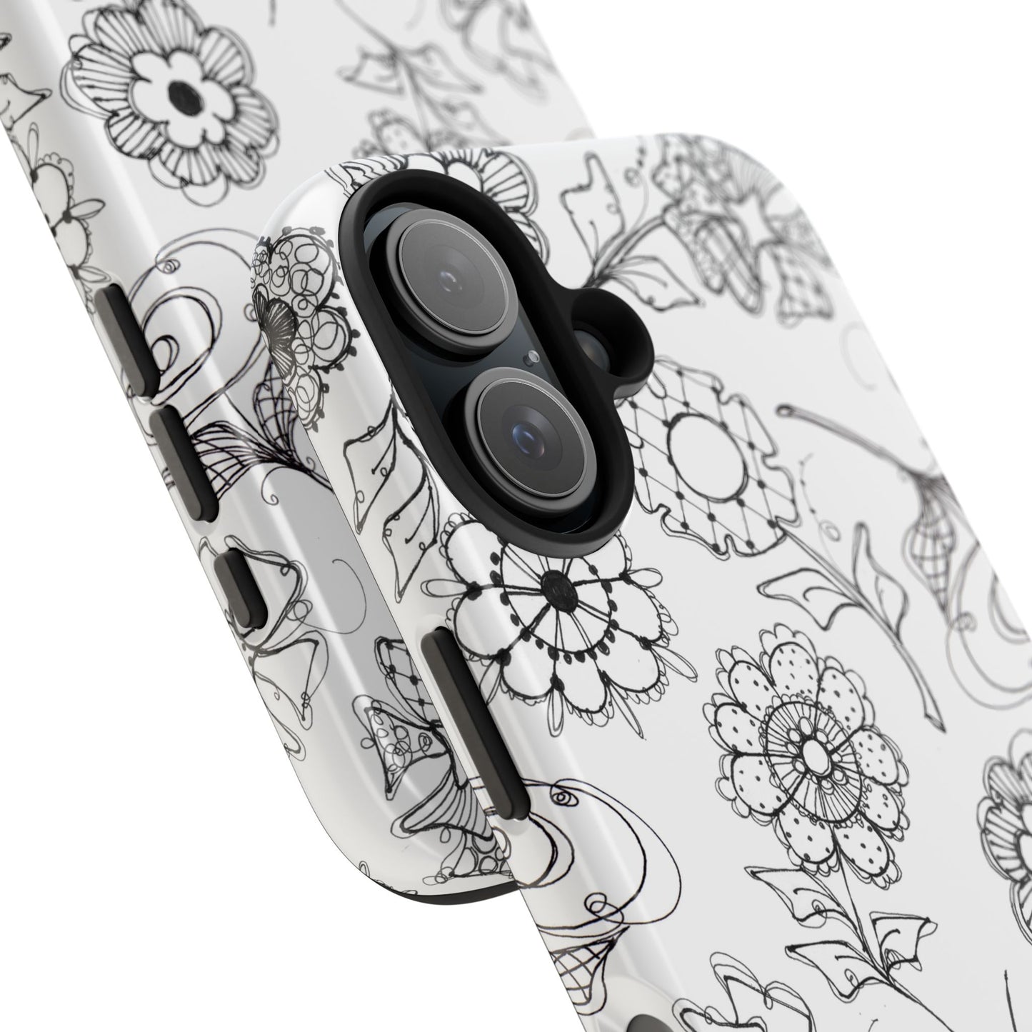 Paper Posies White Phone Case