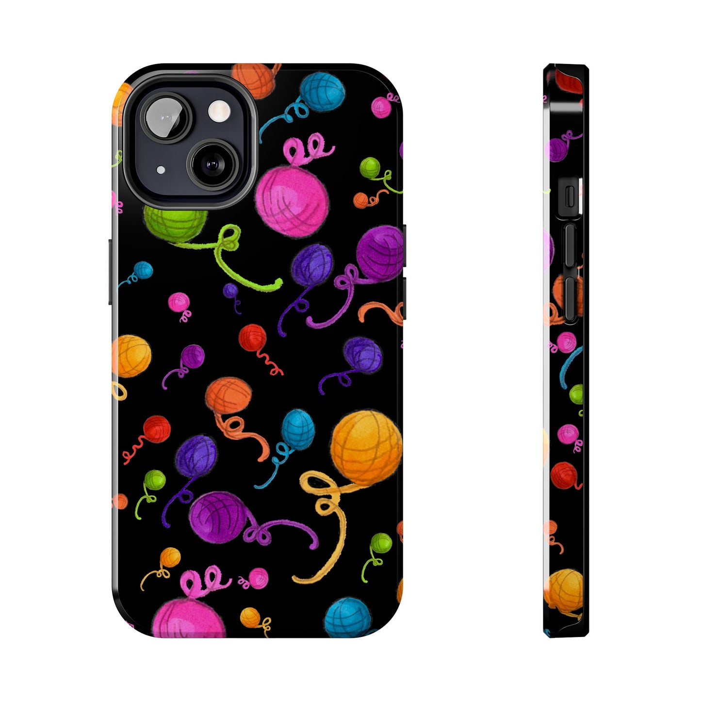 Yarniverse Black Phone Case