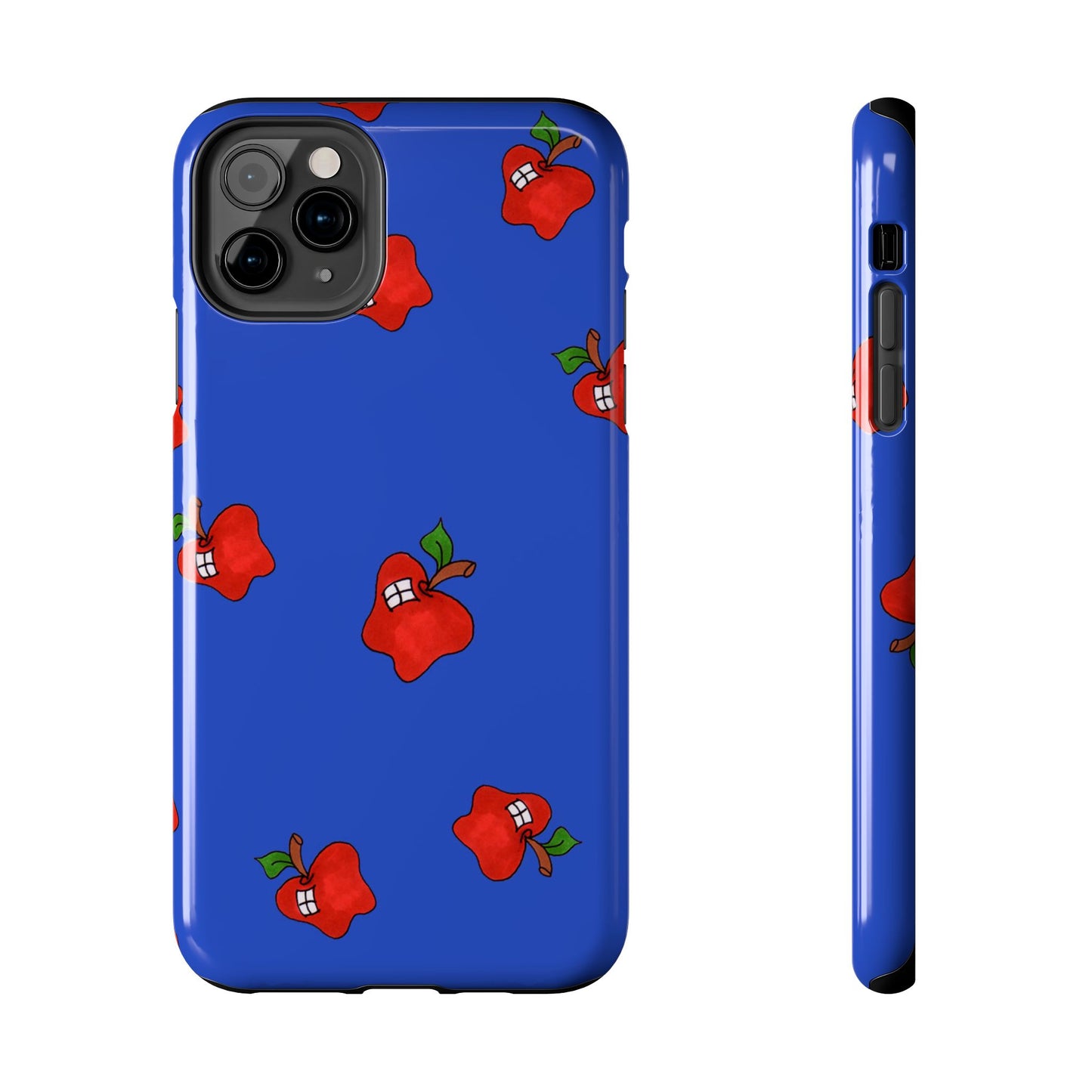 Flying Apples Blue Phone Case